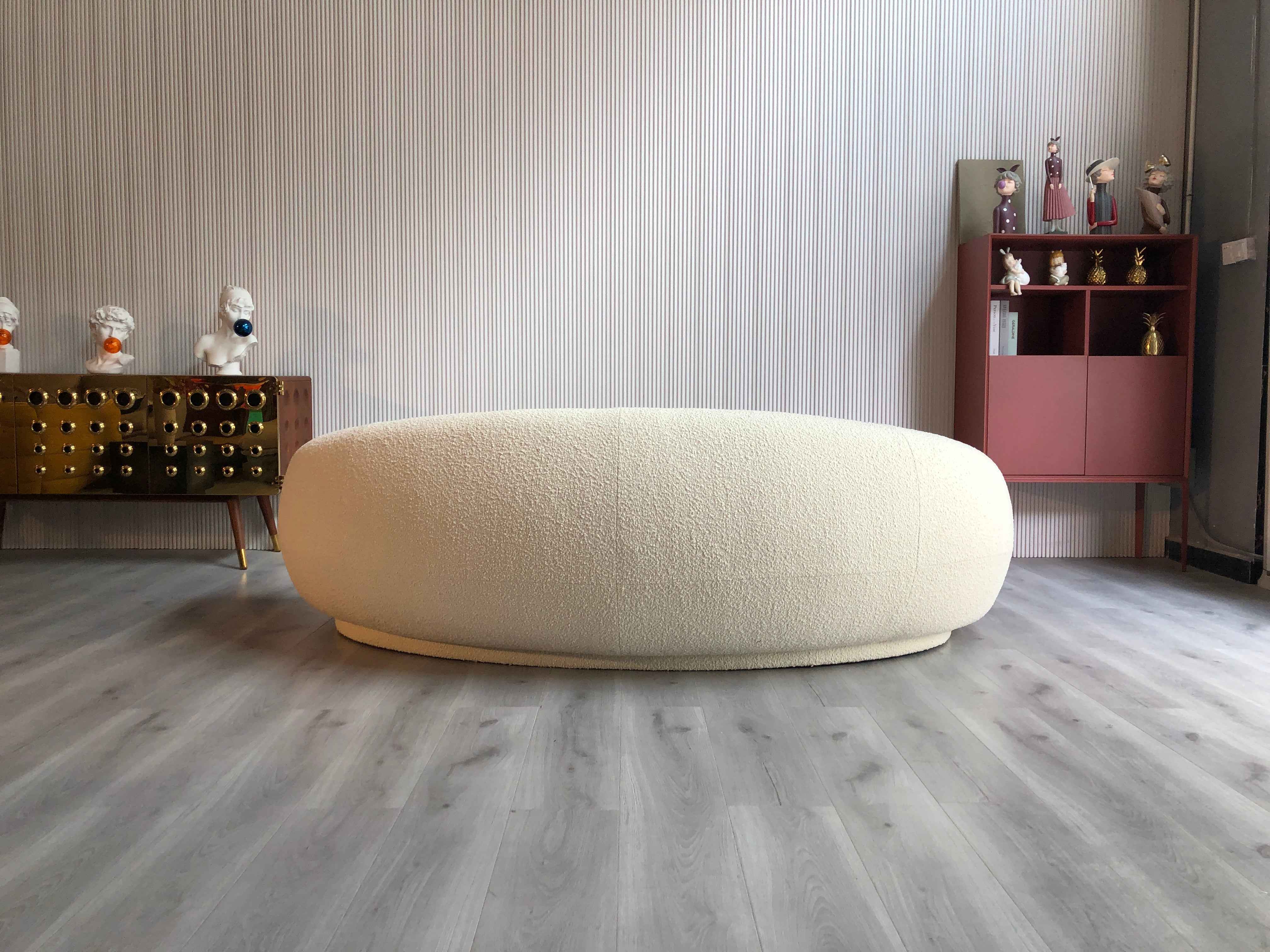 SF-210 Fashion Fabric Shaped Cashew Sofa