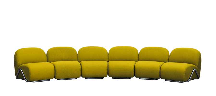 SF-442 Modern Minimalist Modular Multi-Player Patchwork Fabric Sofa