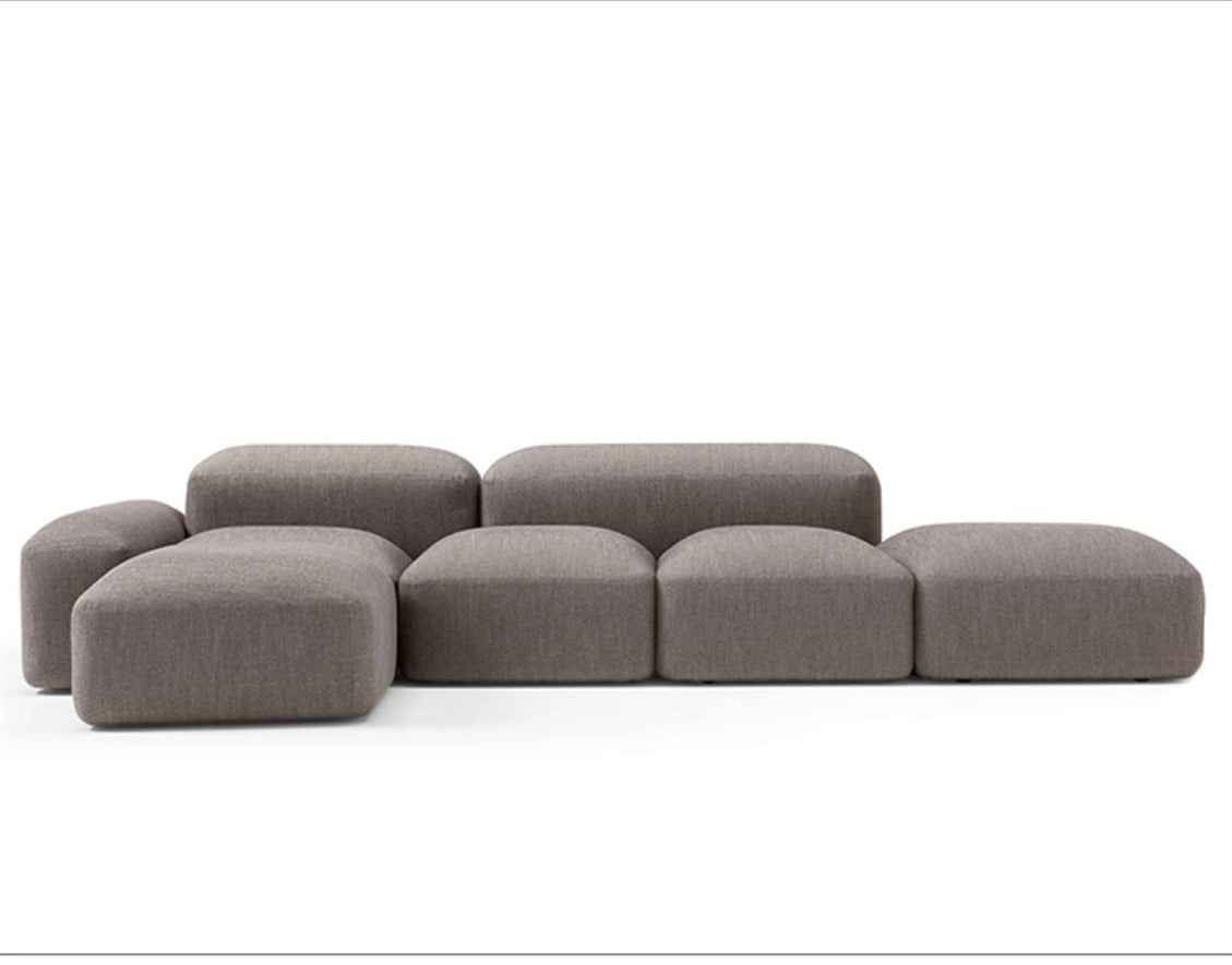 SF-468 Creative Pebbles Combination Multi-Person Fabric Sofa