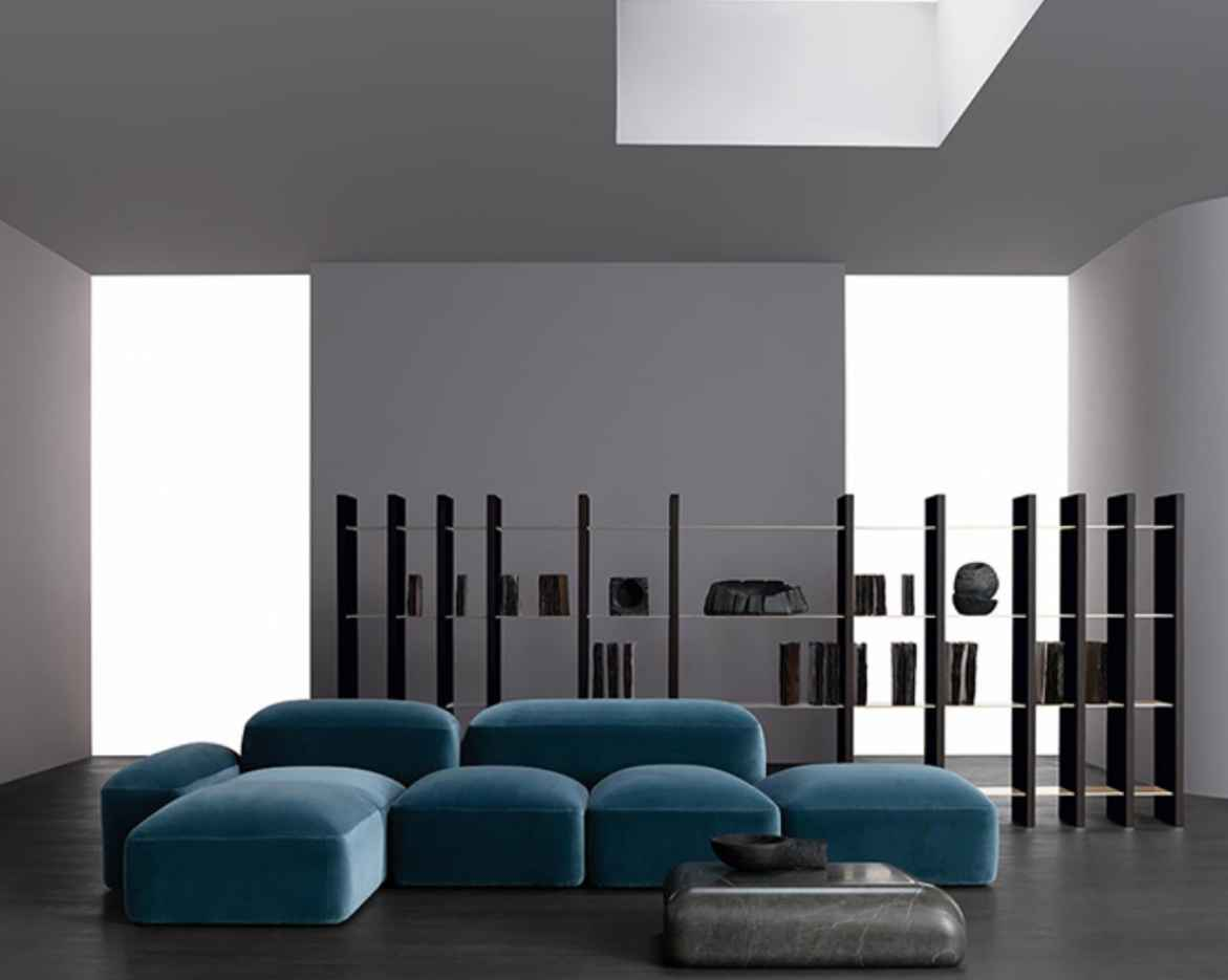 SF-468 Creative Pebbles Combination Multi-Person Fabric Sofa