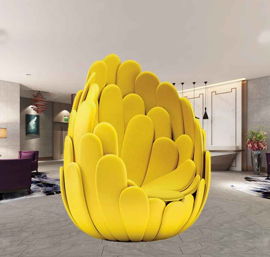 SF-482 Petal Chair Italian Creative Shaped Sofa Single Sofa Chair