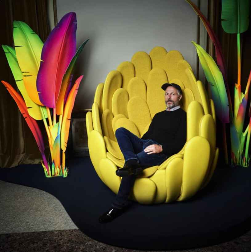 SF-482 Petal Chair Italian Creative Shaped Sofa Single Sofa Chair