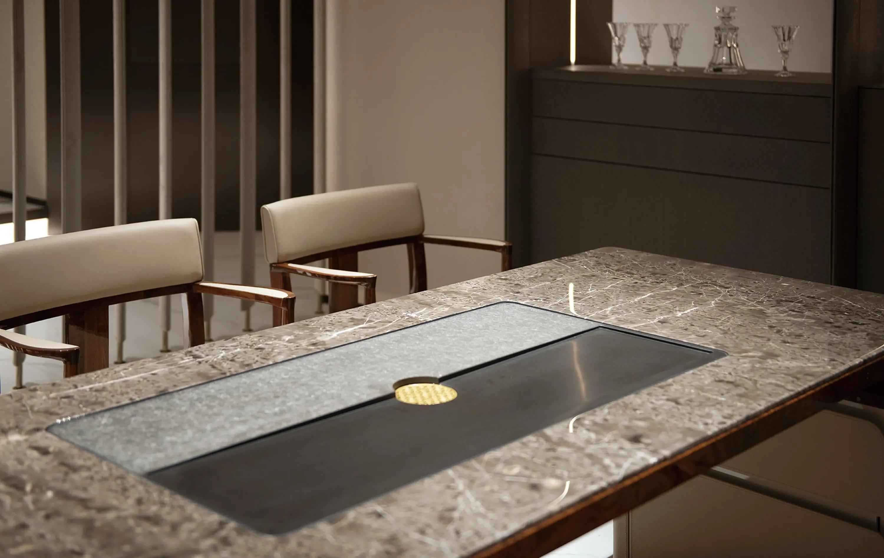 Sleek Grey Marble Coffee Table with Stunning Stone Top Bentley W016H32 Coffee Table Tea table Coner table