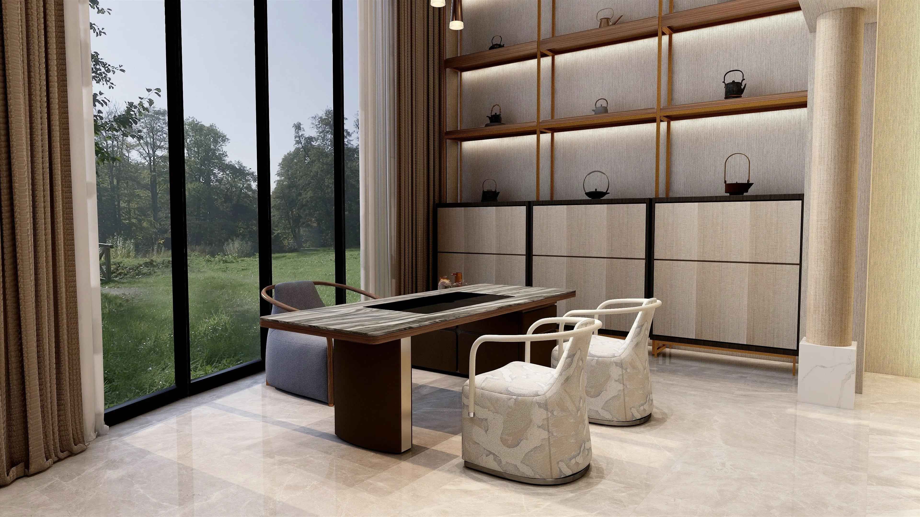 Sleek Grey Marble Coffee Table with Stunning Stone Top Bentley W016H32 Coffee Table Tea table Coner table