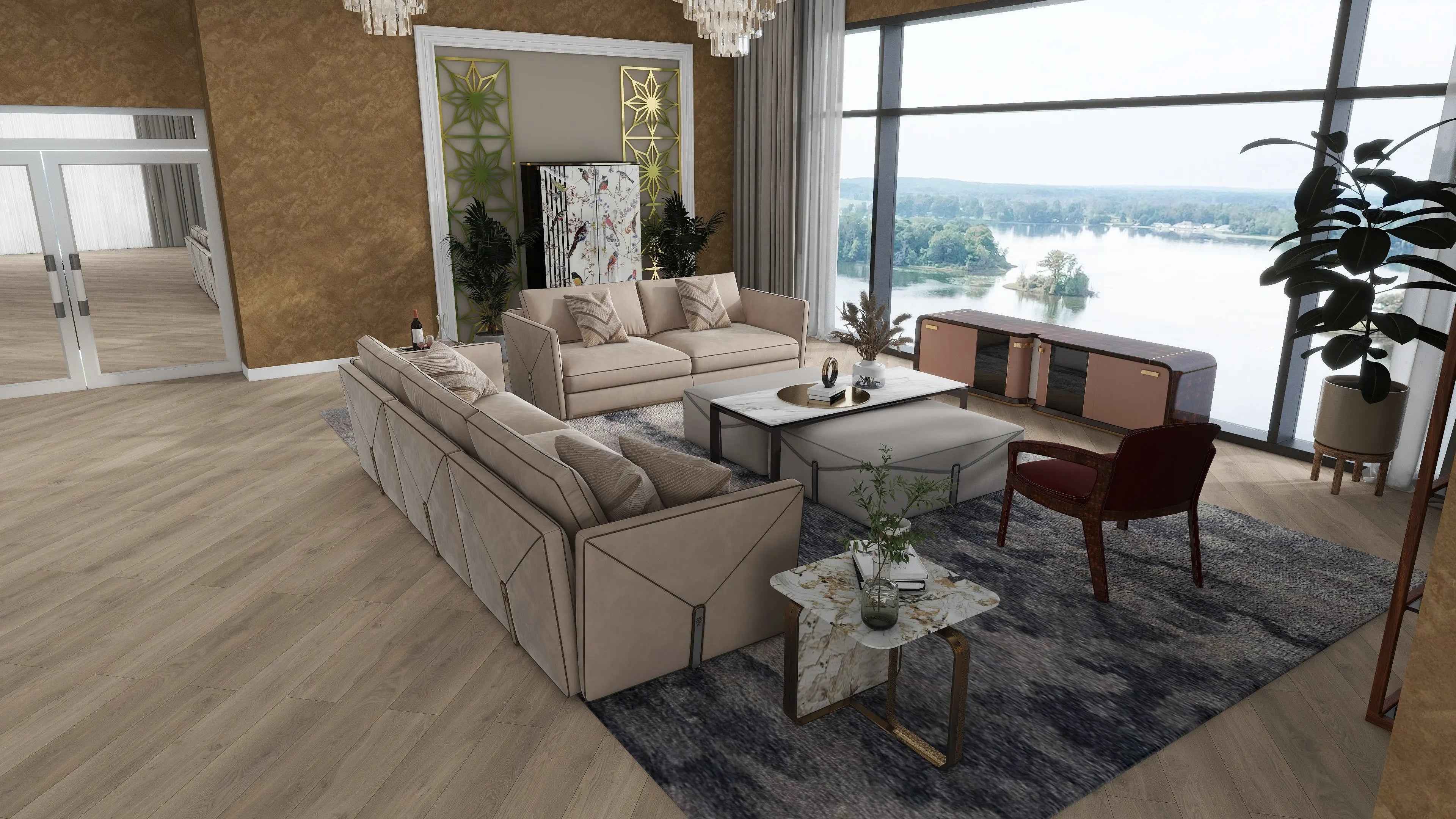 Sleek and Modern TV Cabinet - Enhance Your Entertainment Space W021H12 Turri style Madison TV Cabinet