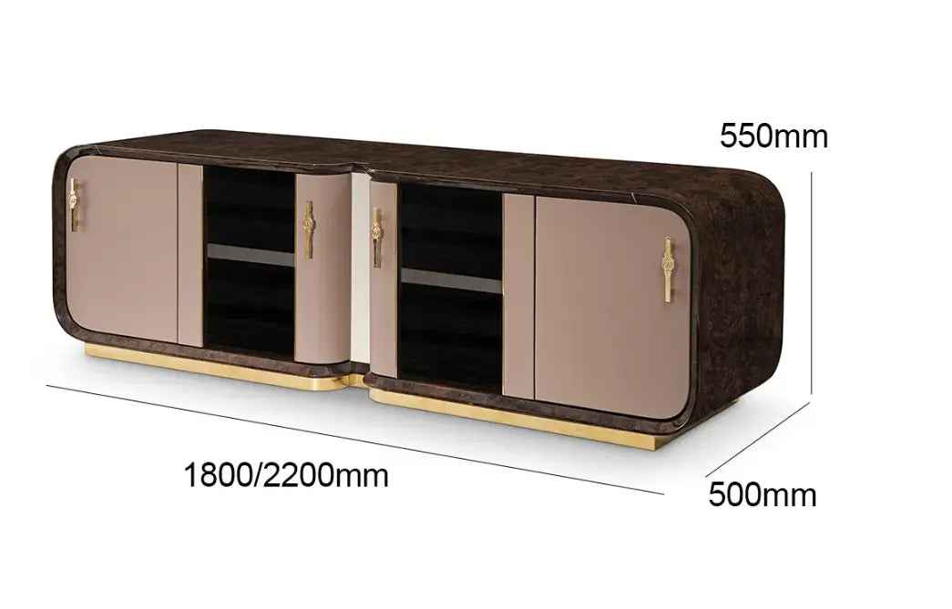 Sleek and Modern TV Cabinet - Enhance Your Entertainment Space W021H12 Turri style Madison TV Cabinet