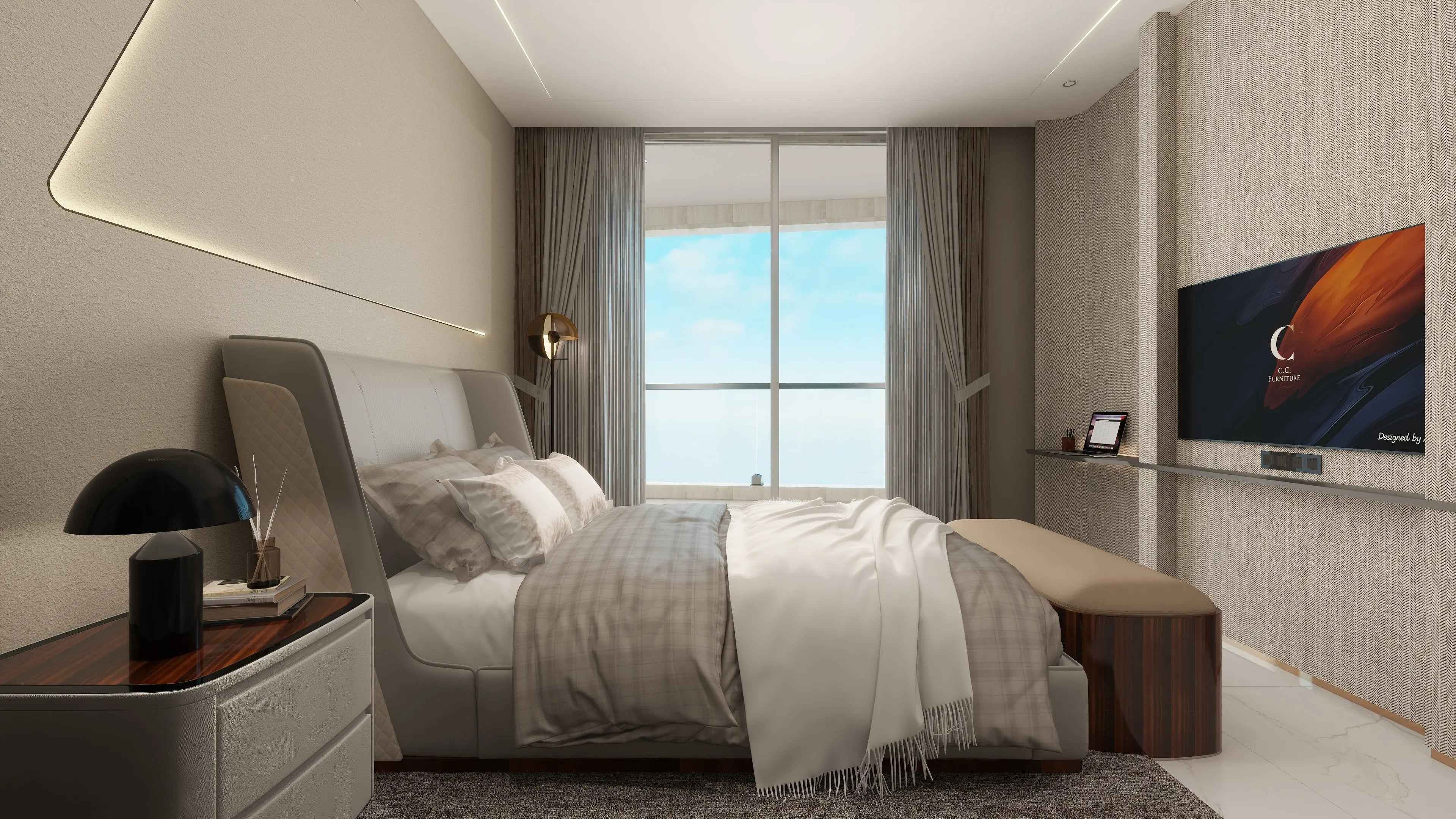 Sleep Tight in Style: Upgrade Your Bedroom with Our Modern Bed W001B10 Bentley style Richmond Bed