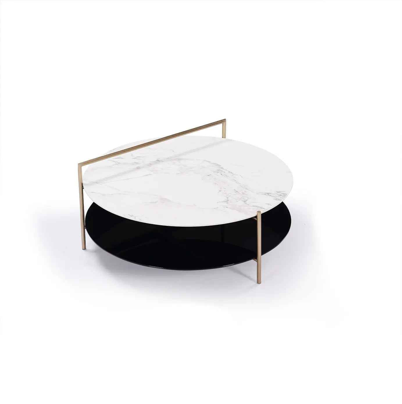 Stainless Steel Glass Plate Round HC1919-1 Coffee Table