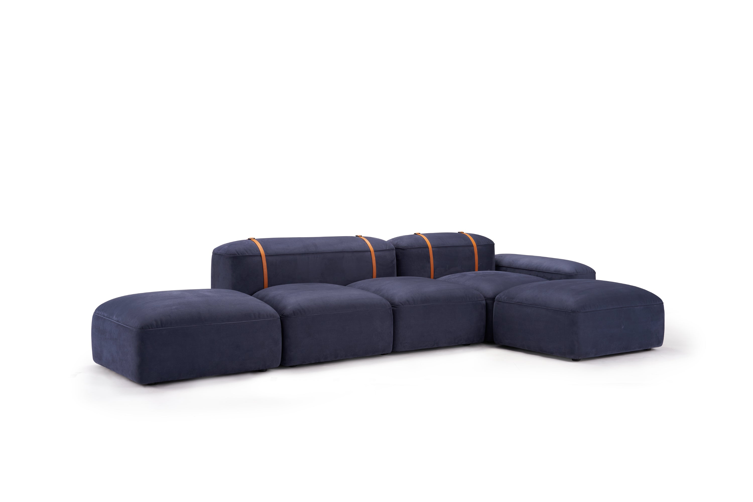 Minimalist Pebble Velvet VJ2-2322 Sofa VV