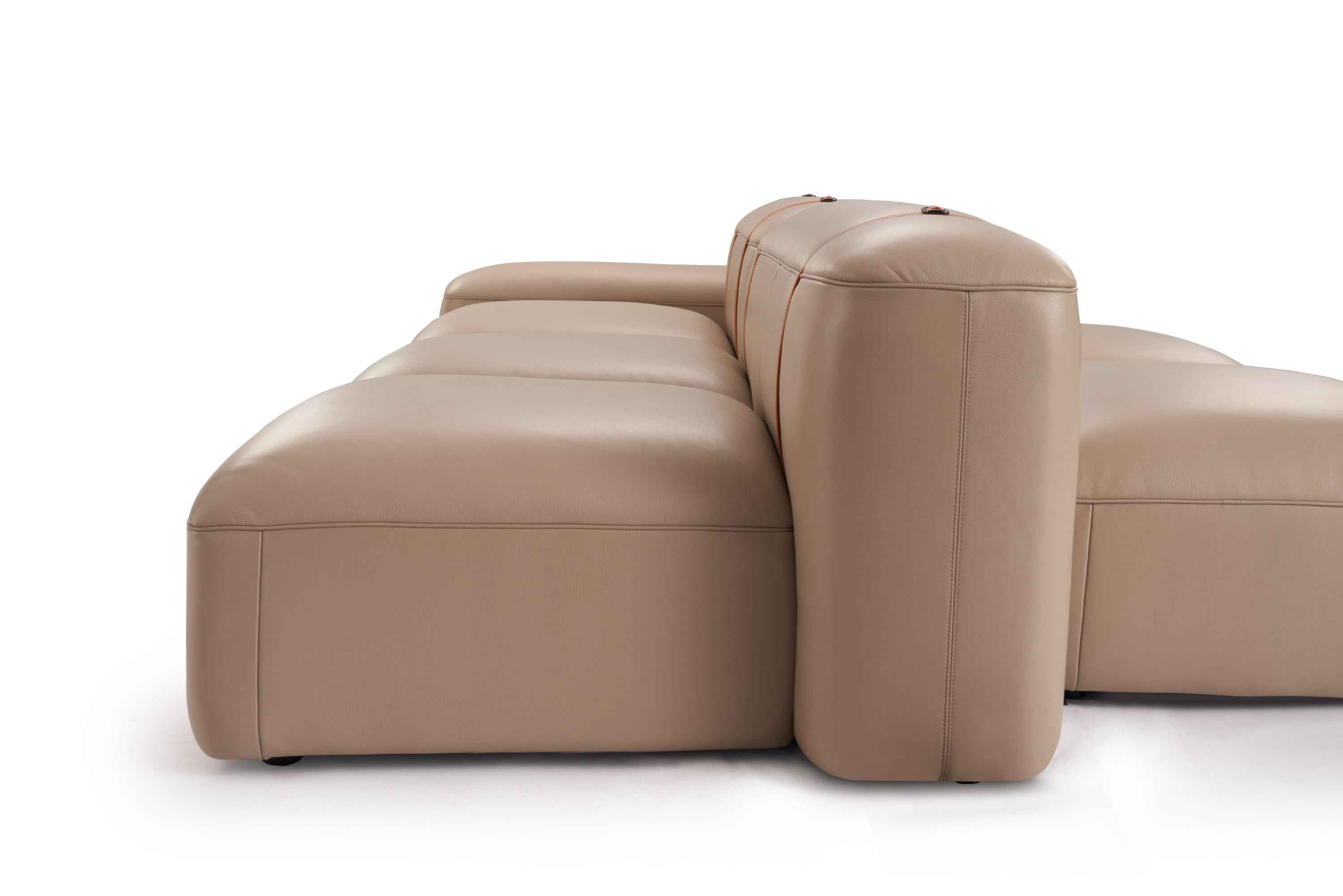 Minimalist Pebble Velvet VJ2-2322 Sofa