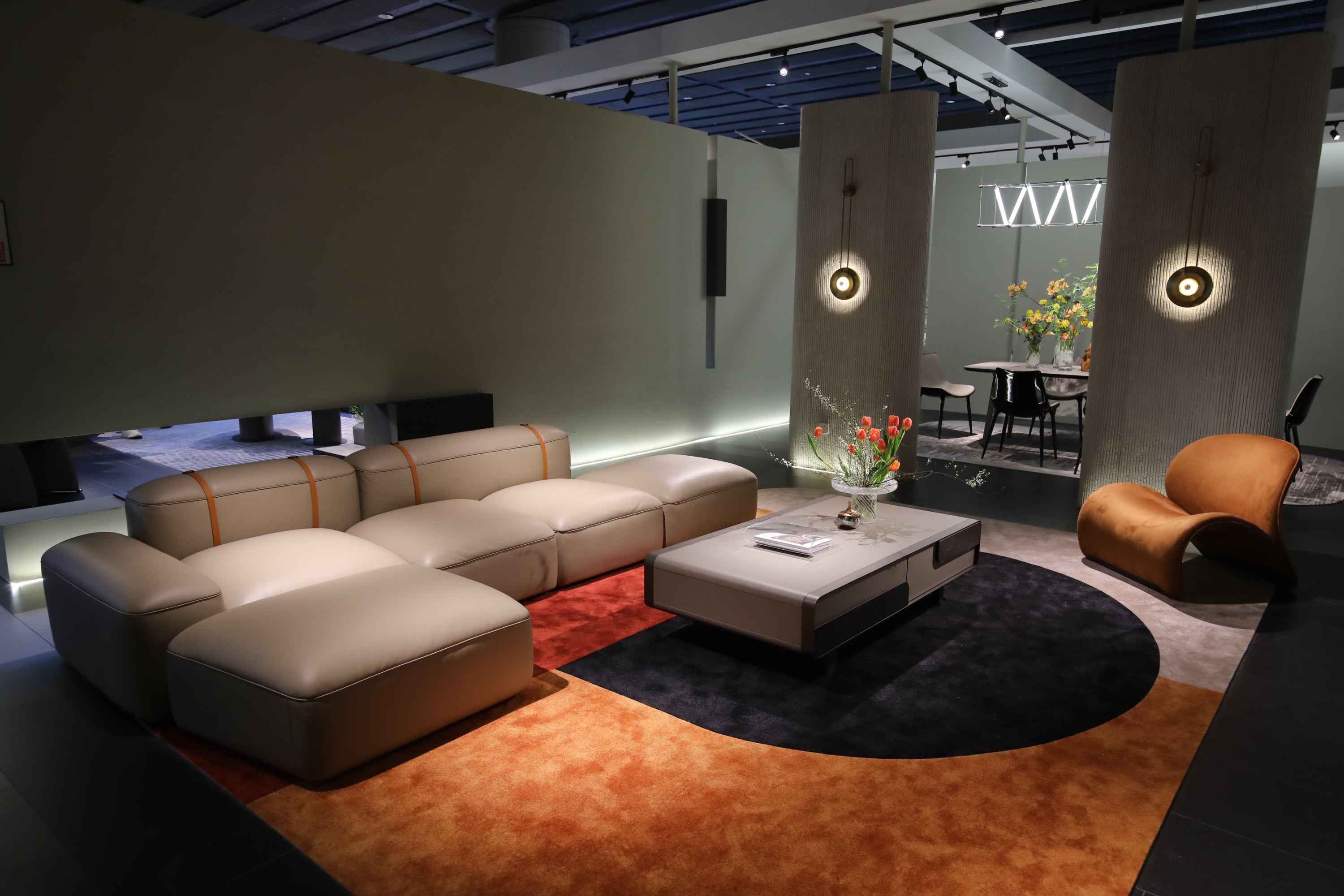 Minimalist Pebble Velvet VJ2-2322 Sofa