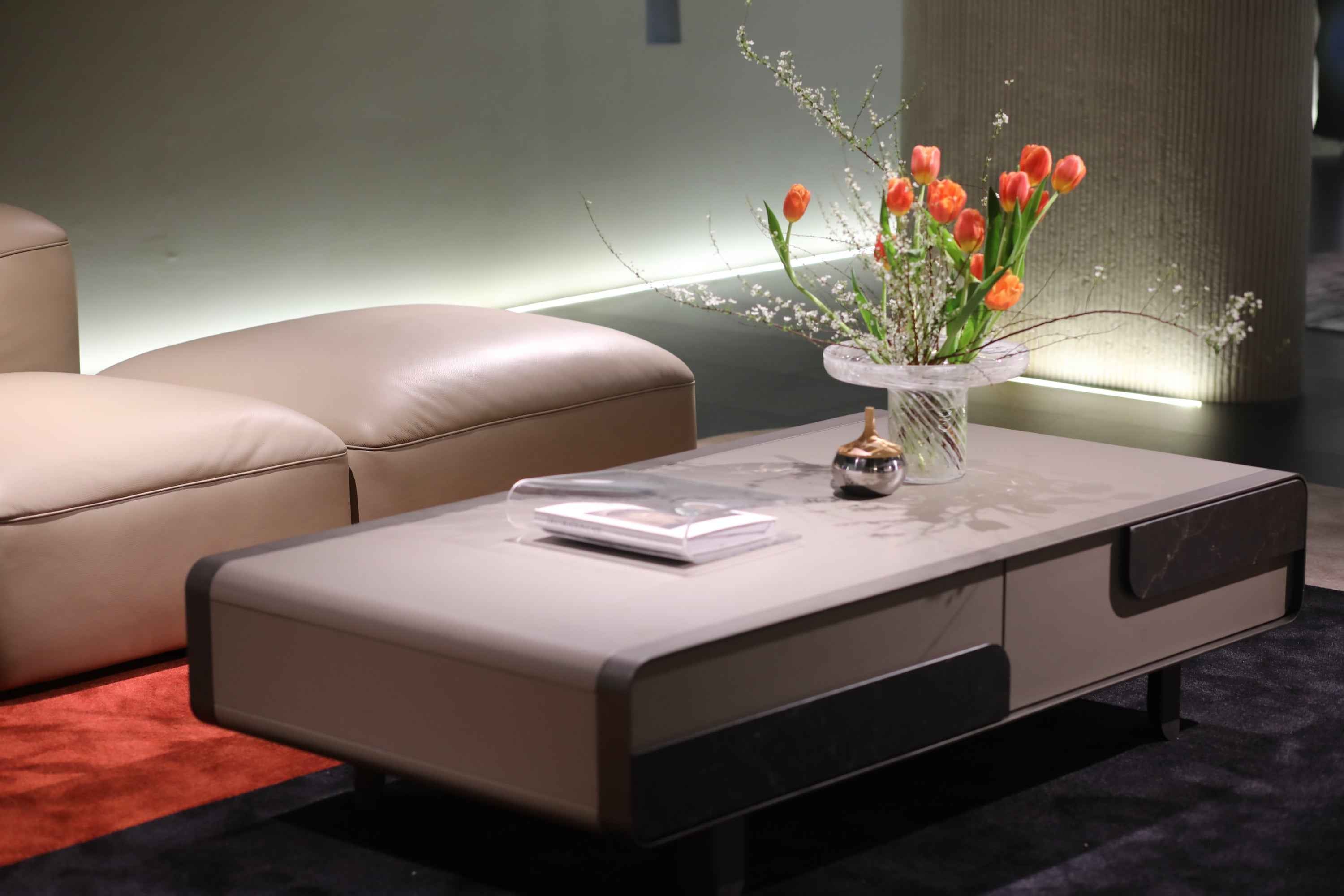 Minimalist Pebble Velvet VJ2-2322 Sofa