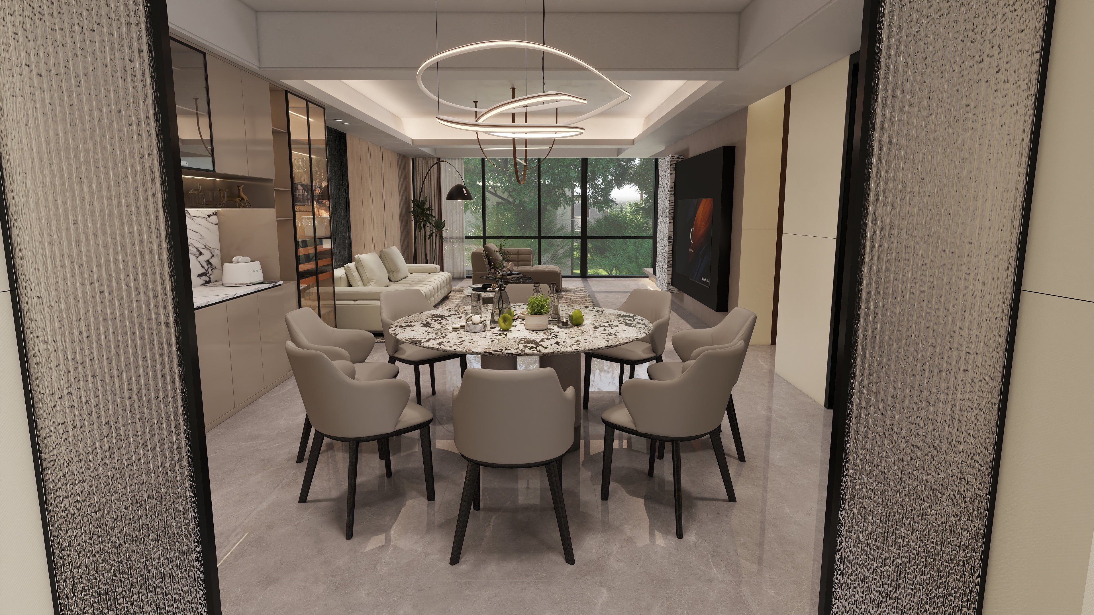 HA-2339-5 Dining Table - Chiuchiufurniture