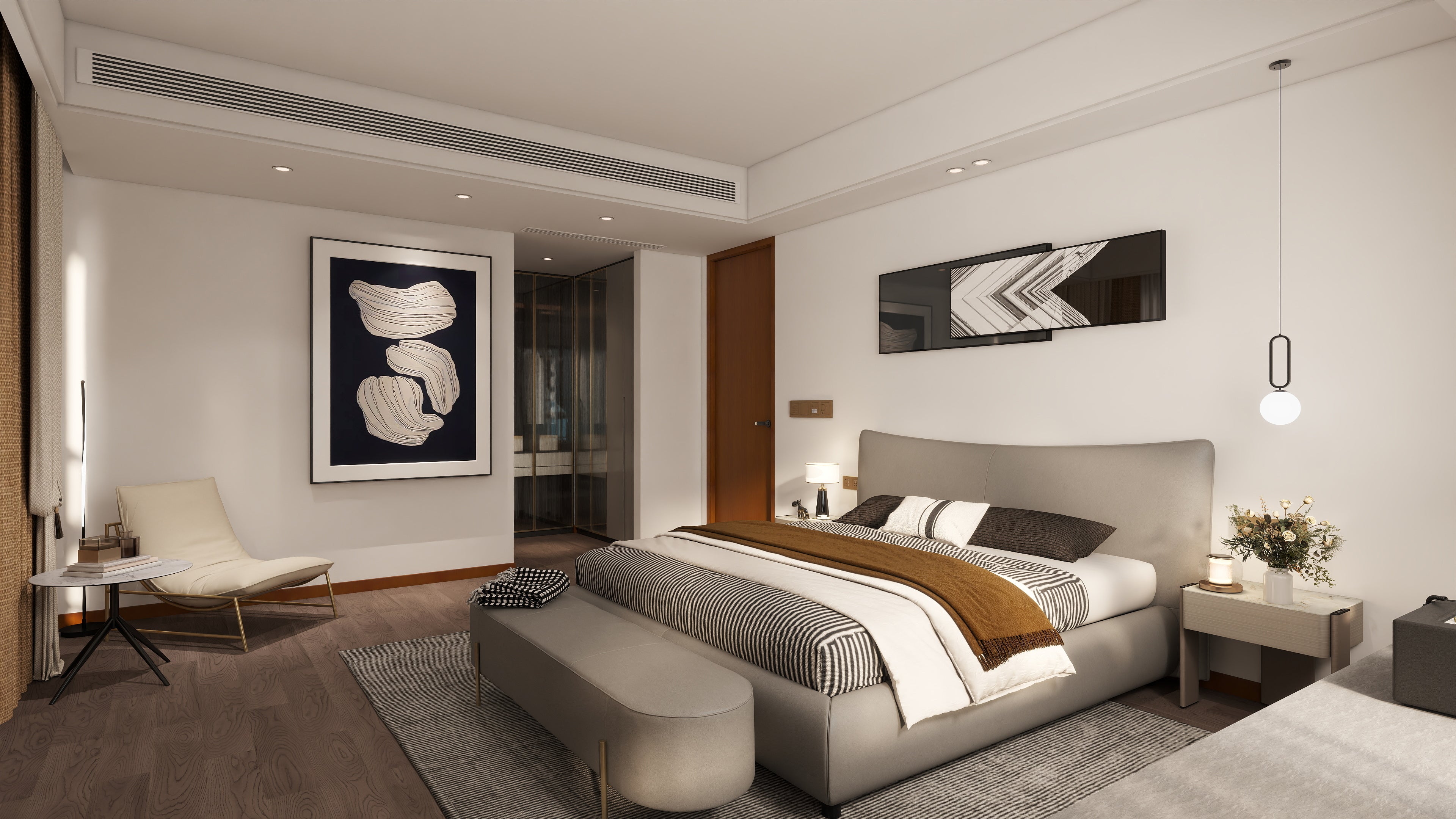 VJ3-2376-1 Bed Modern minimalist style - Chiuchiufurniture