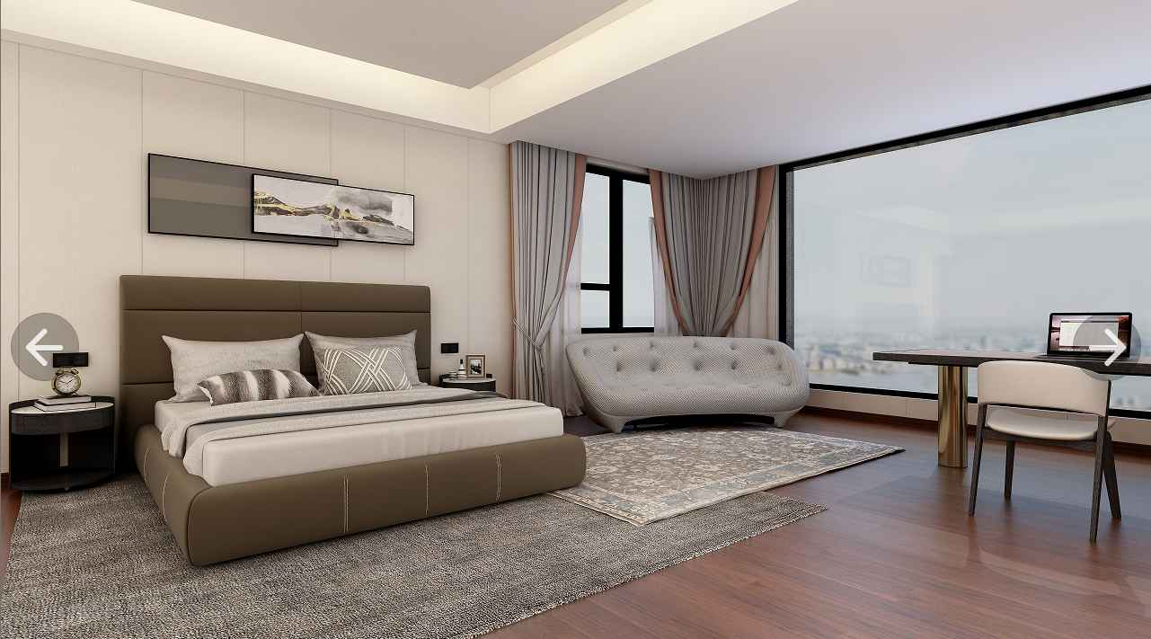 Italian minimalist style A60 full leather cover bed KB-VVCASA-BED-VX1-1802-1 Bed