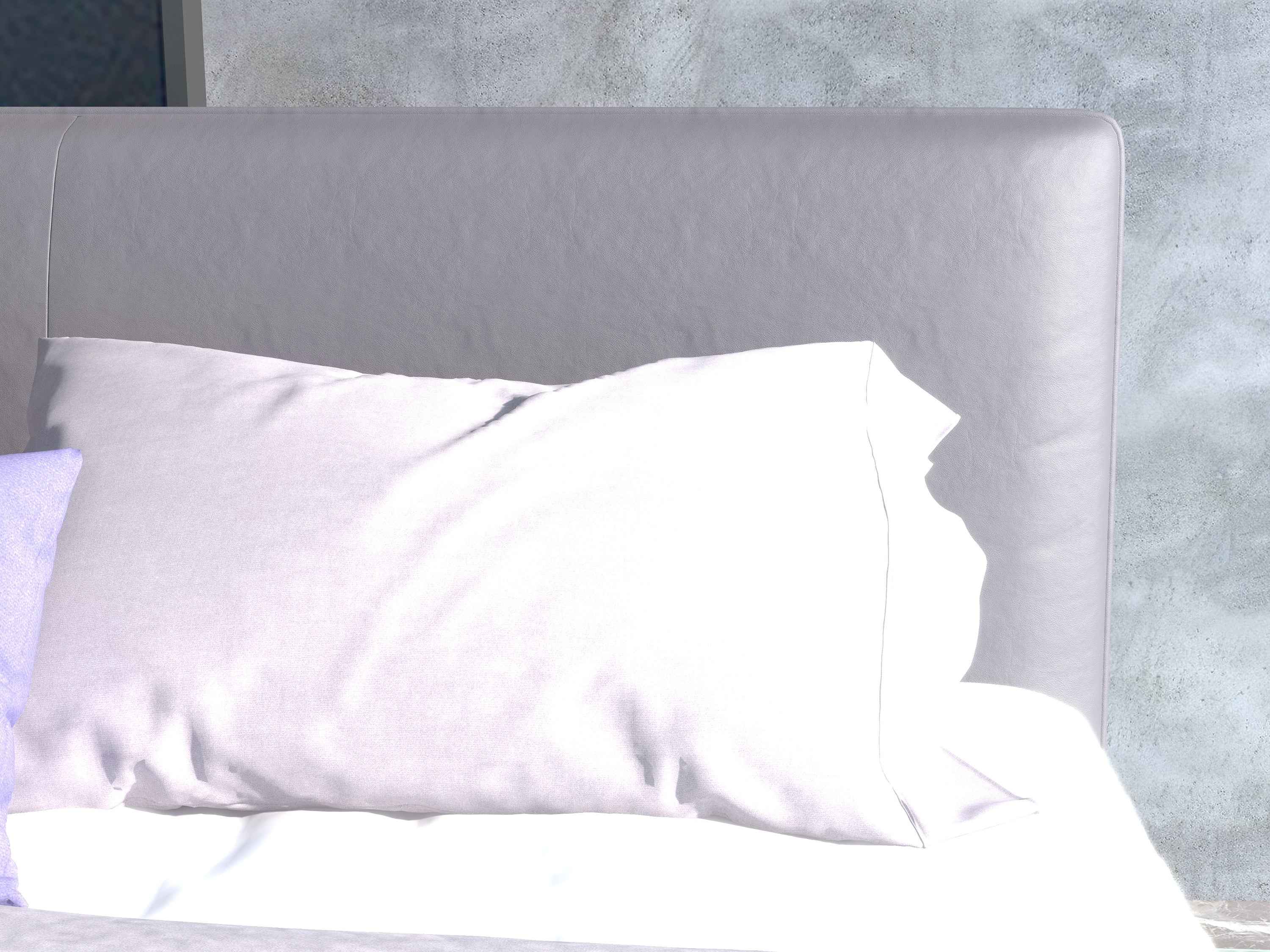 Minimalist Beige Leather KB-VVCASA-BED-VX1-1803-1 Bed