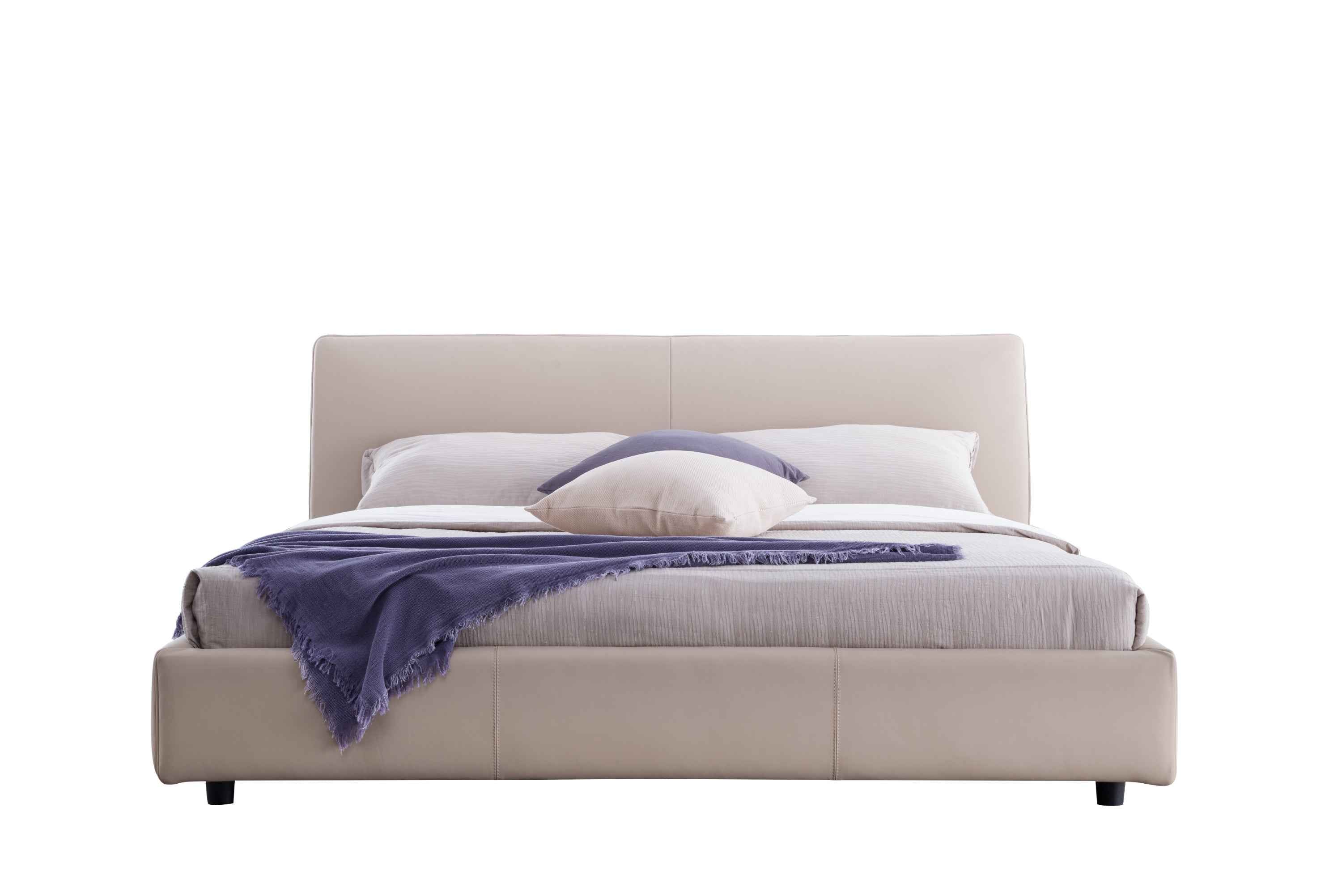 Minimalist Beige Leather KB-VVCASA-BED-VX1-1803-1 Bed