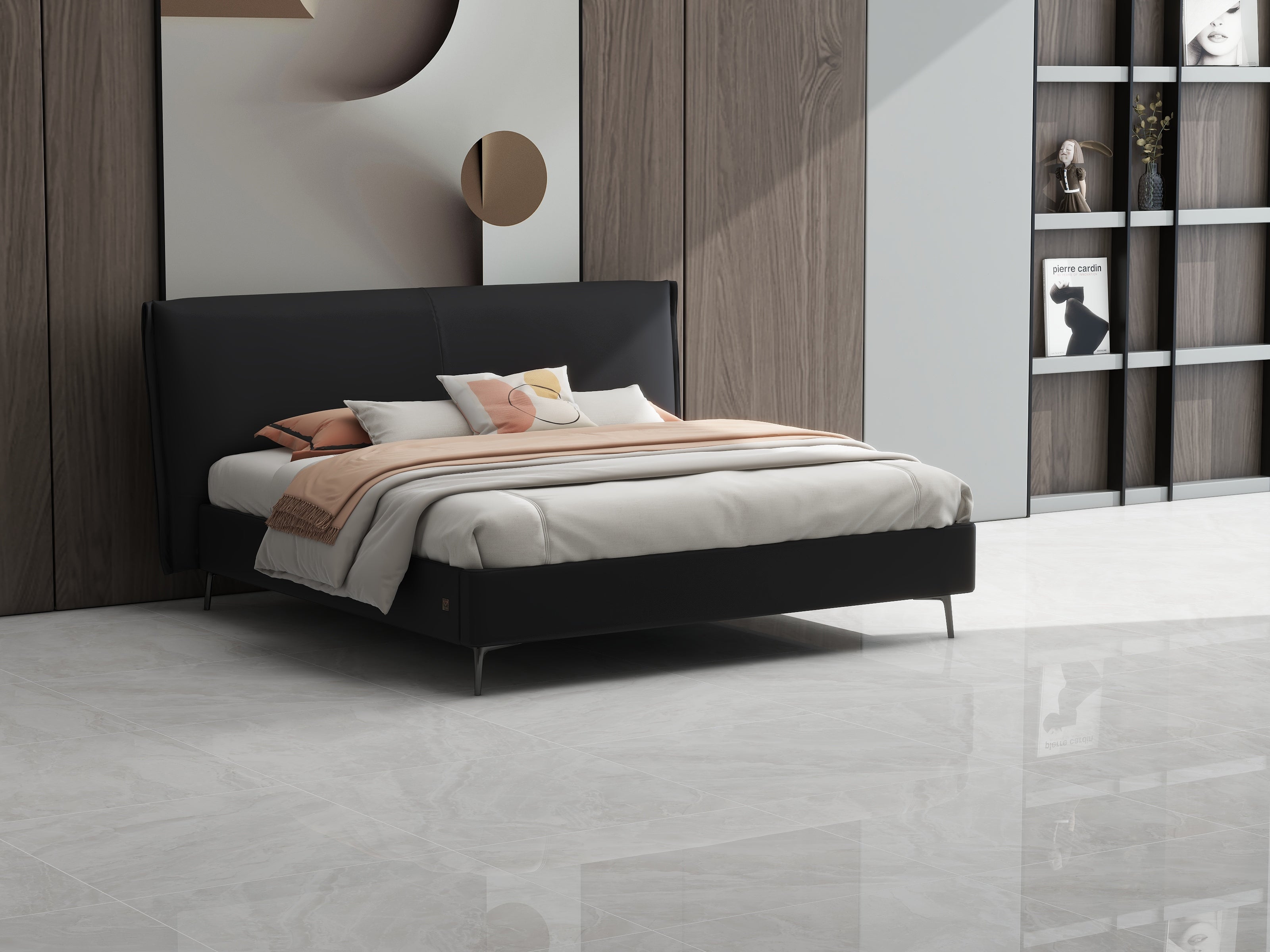 VX2-2327-1 Bed Modern minimalist style - Chiuchiufurniture