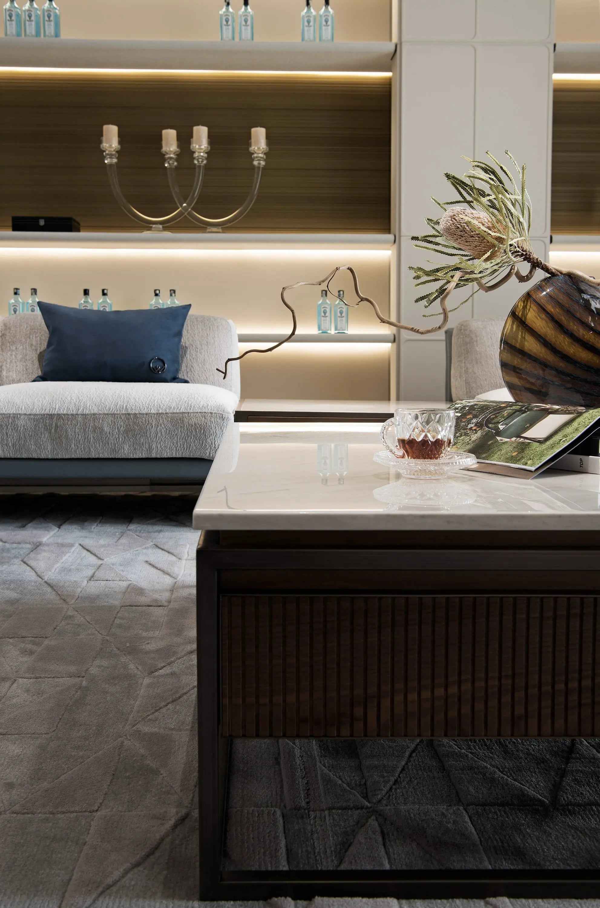 Leather furniture sofa living room Modern sofa set industrial and luxury interwoven W011SF1LGB Sofa Visionnaire style Legend corner sofa