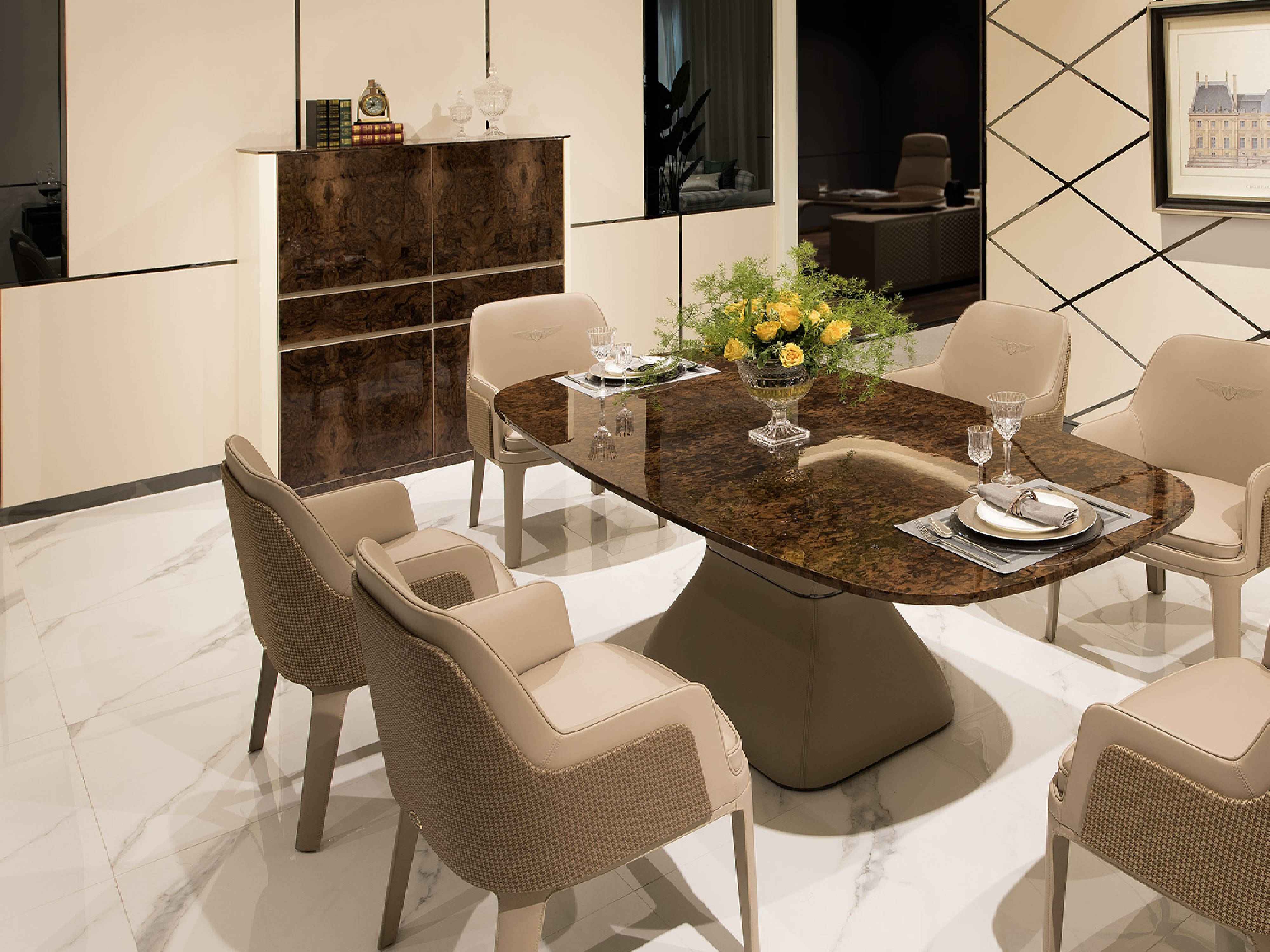 High Gloss Finished Veneer Leather Bookcase W001S26 Bentley bookcase office bookshelf