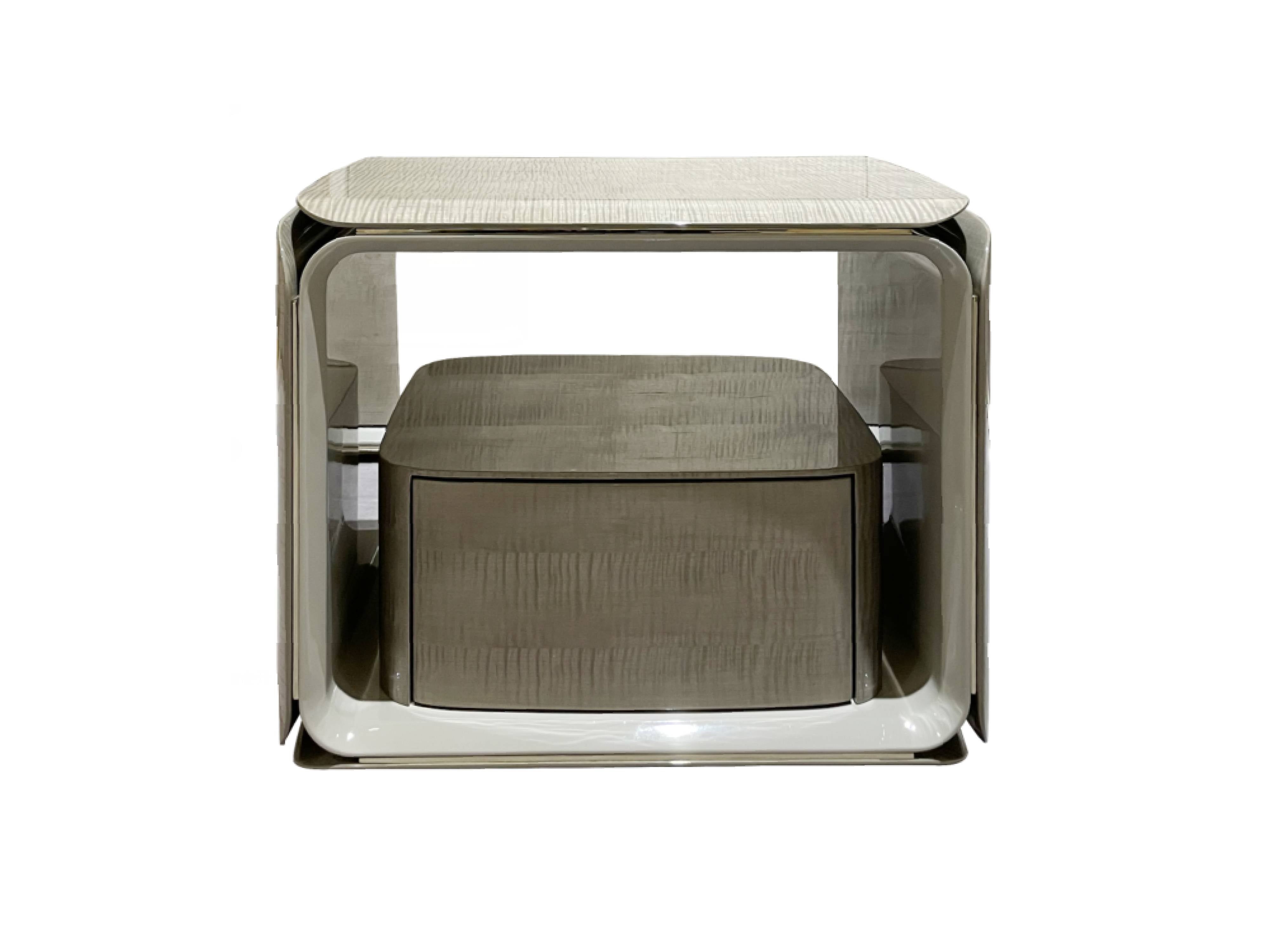 Luxury fashion Bedroom Nightstands: Enhance Your Sleep Space W015B11 Bentley style Havergate Bedside Table - Chiuchiufurniture