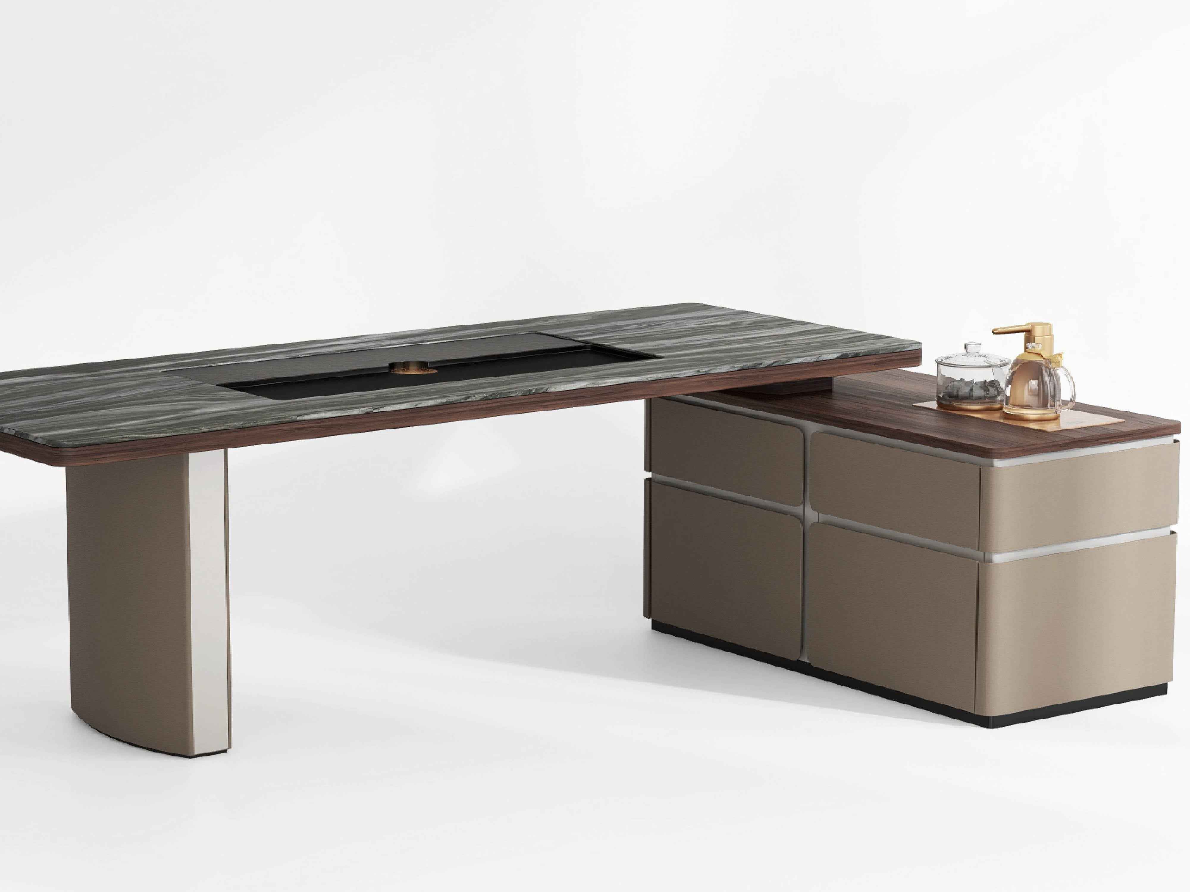 Sleek Grey Marble Coffee Table with Stunning Stone Top Bentley W016H32 Coffee Table Tea table Coner table