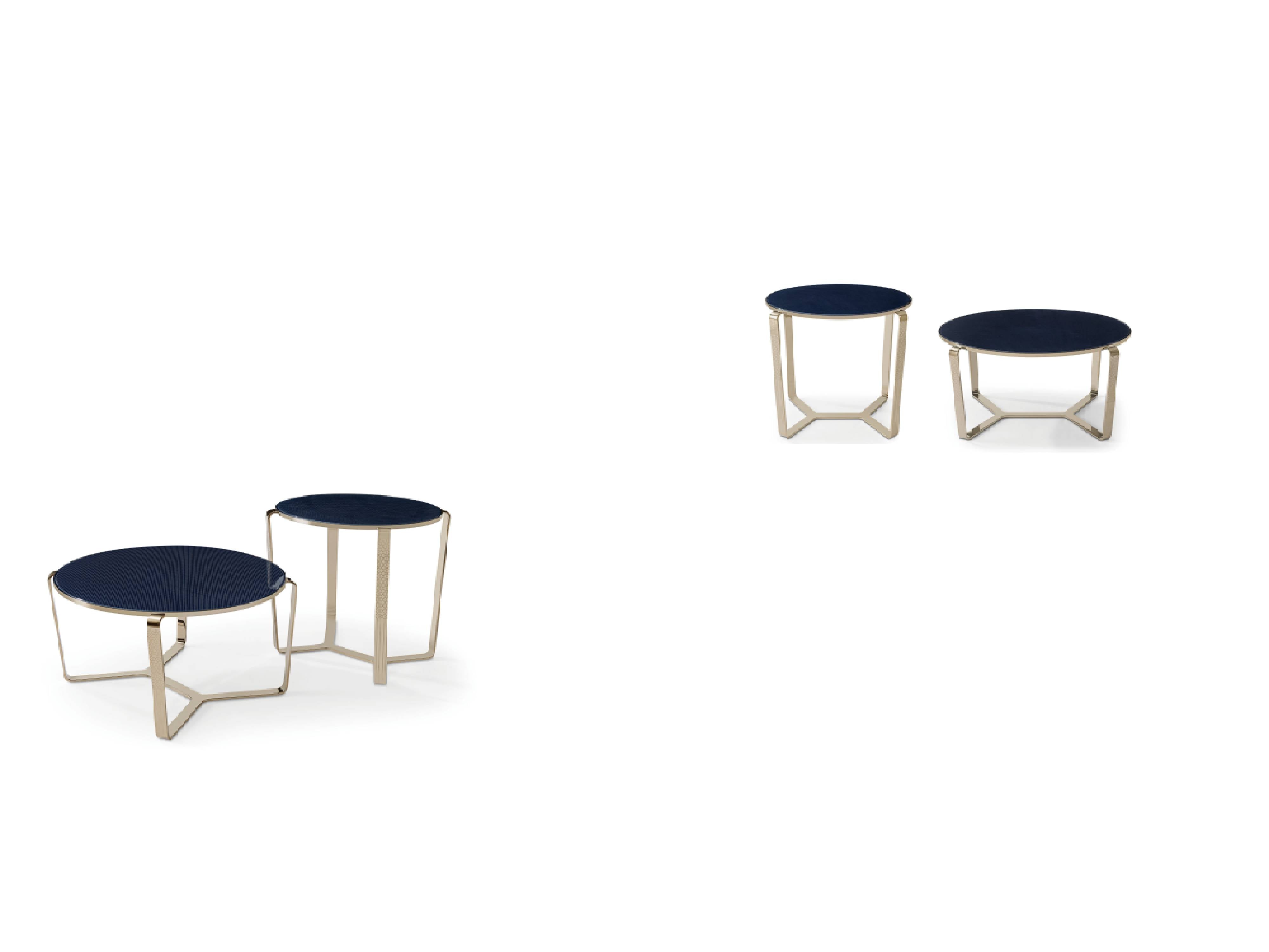 Bugatti Style Royale Corner Table with Metal Legs - W018H6A-1, Coffee Table, Tea Table, Home Decor - Chiuchiufurniture