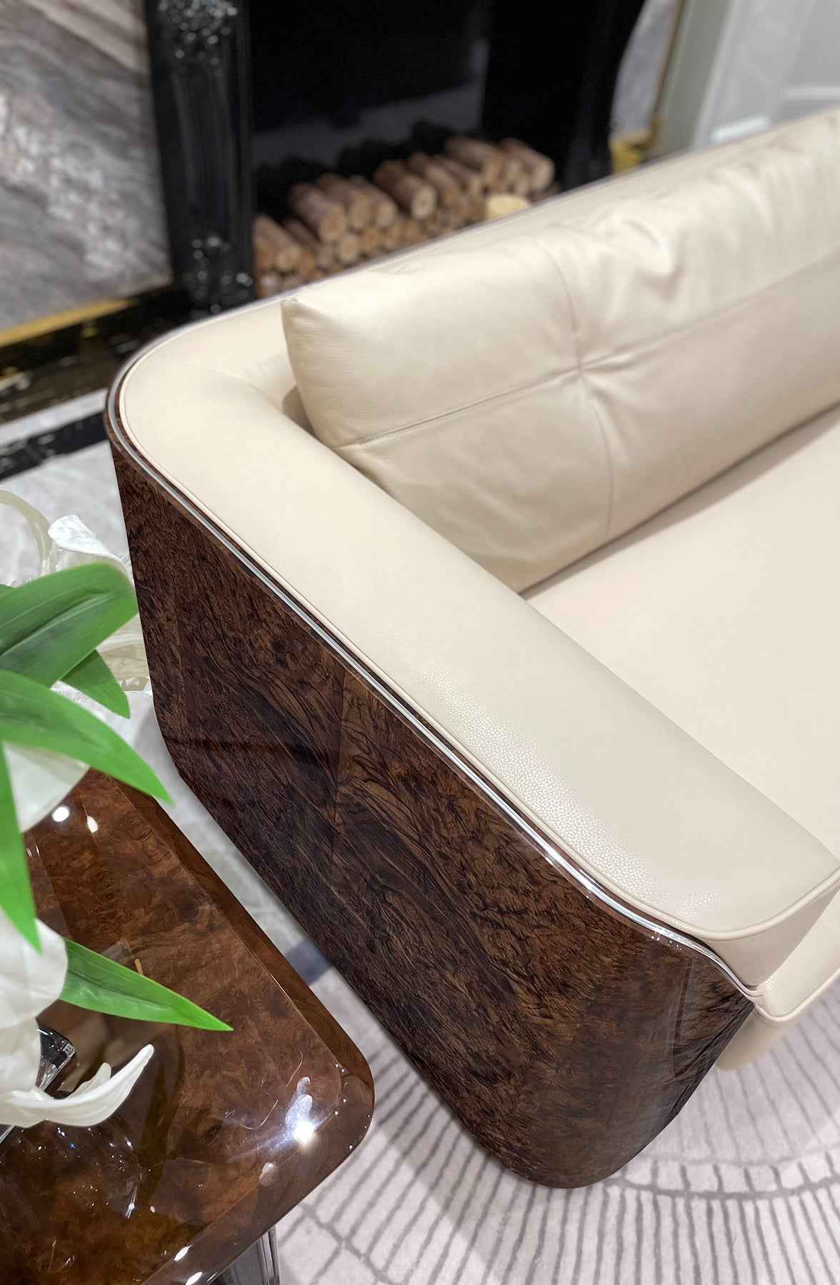 Leather furniture sofa living room light luxury modern sofa set W019SF2 Visionnaire style Fitzgerald Sofa