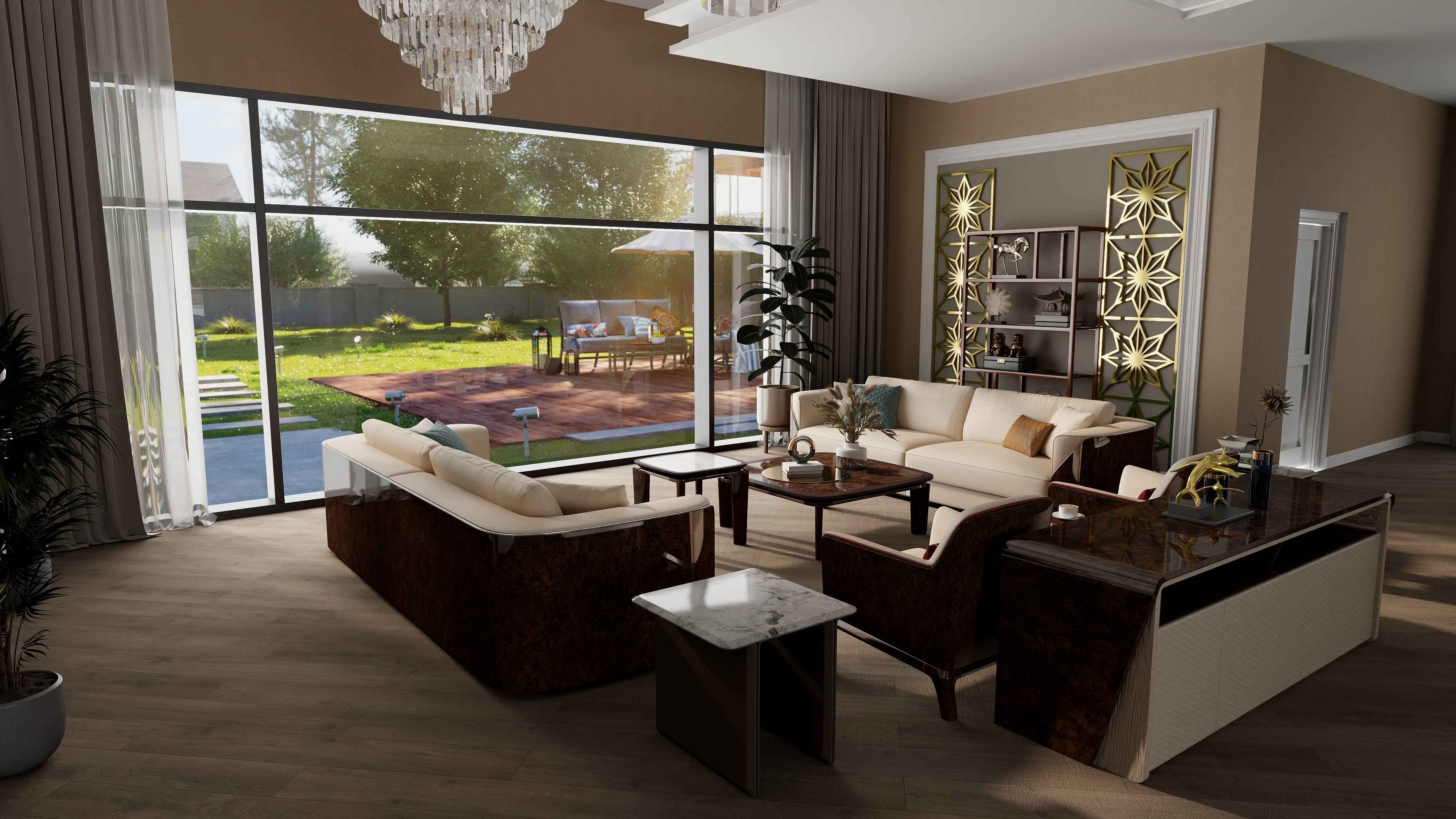 Leather furniture sofa living room light luxury modern sofa set W019SF2 Visionnaire style Fitzgerald Sofa