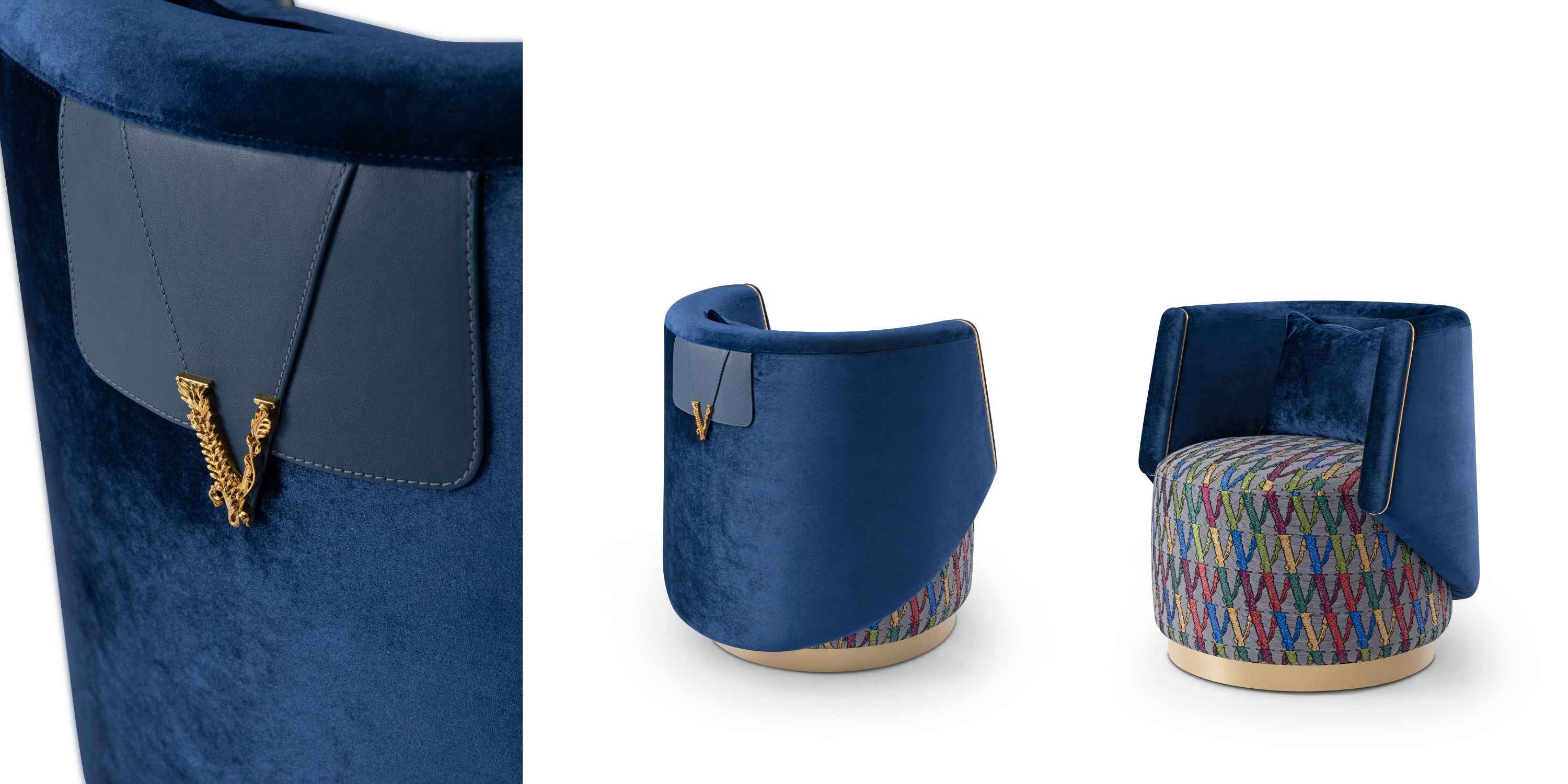 ltalian ILight Luxury Rmbroidery Fabric Leisure Chair WH310SF11B Lounger chair