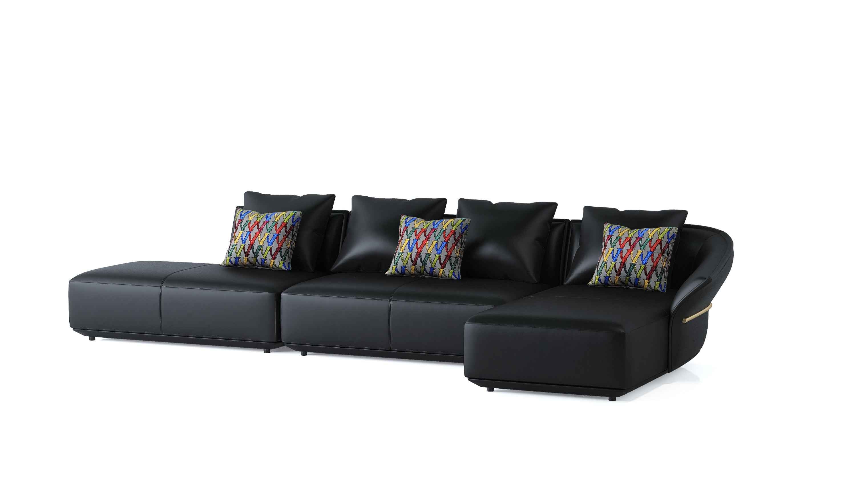 American Style Modern Leather Sofa WH313SF1B- WH313SF3B-WH313SF3 Sofa