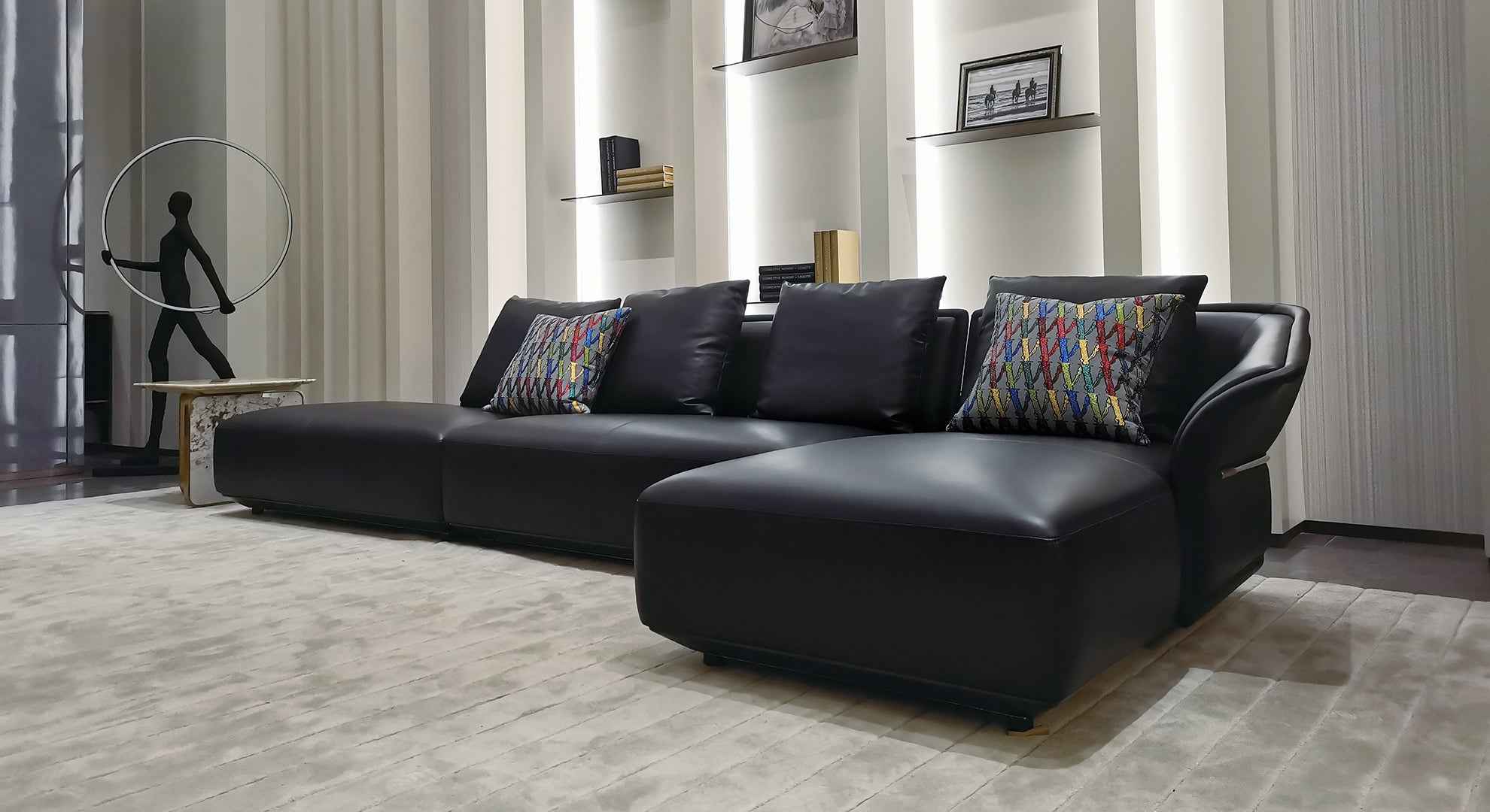 American Style Modern Leather Sofa WH313SF1B- WH313SF3B-WH313SF3 Sofa