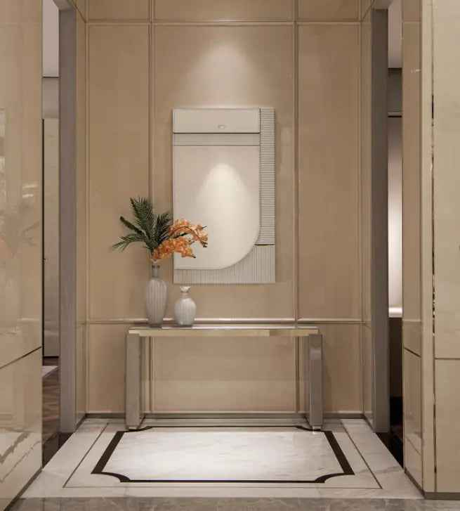 White Elegant Entrance Way Wall Mirror Bentley W012H9 Mirror,Mirrors for decorative backdrops