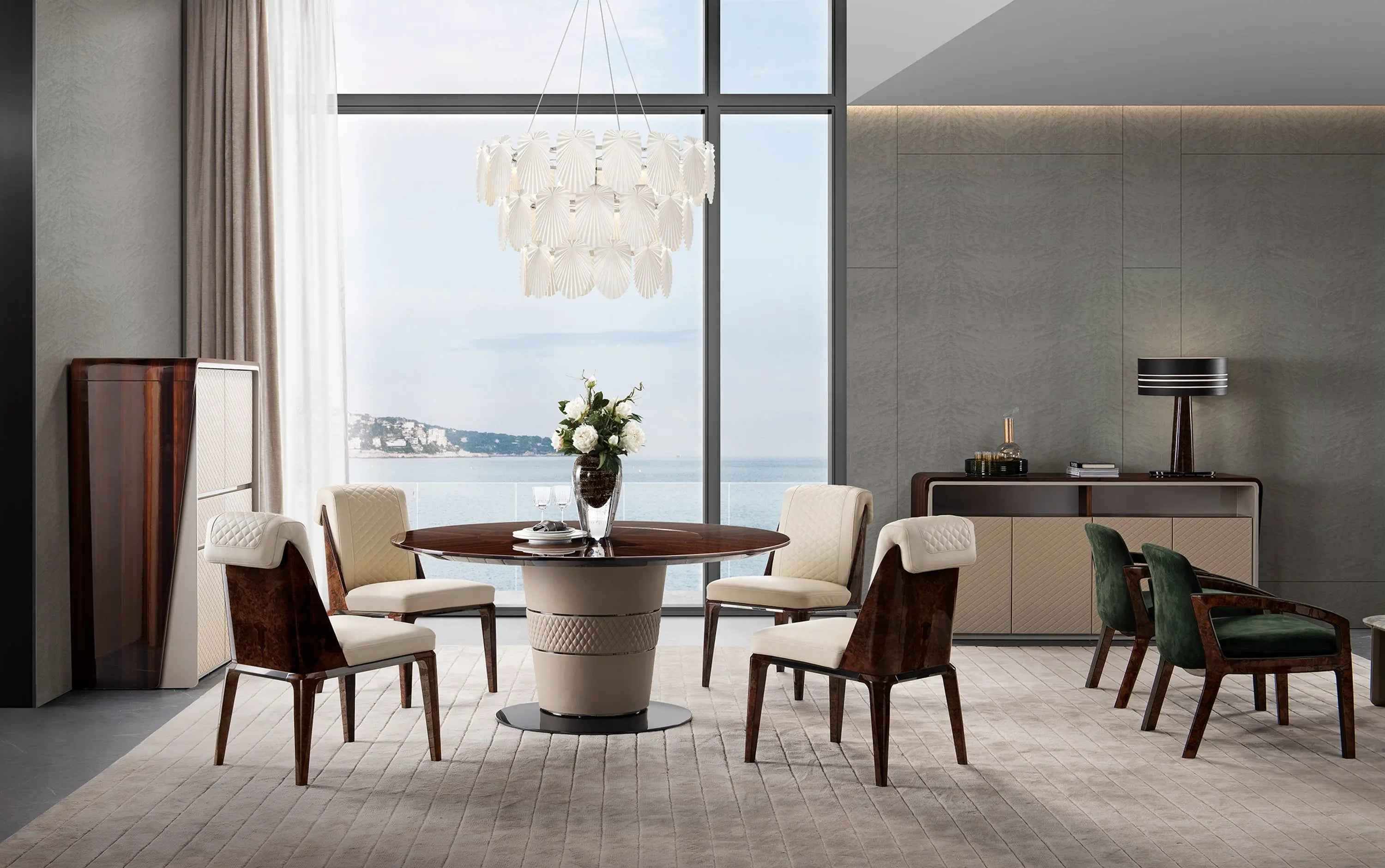 White Upholstered Dining Chair - Modern Style and Luxurious Comfort W006D6 Bentley dining chair,mahjong chair