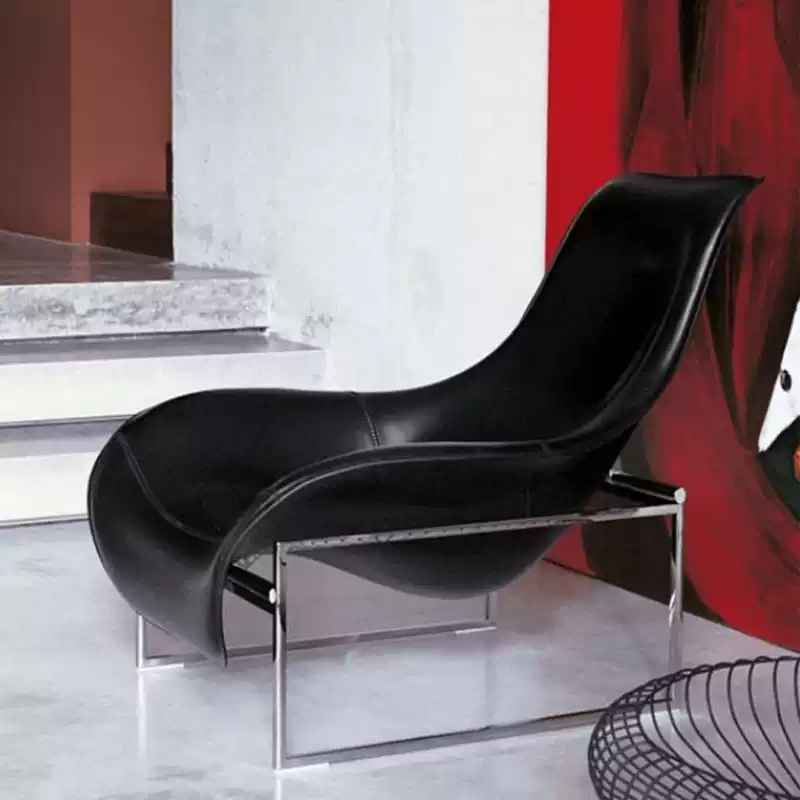 XXY-115 Leisure chair Fibreglass Duck ChairSaddle Leather Recliner