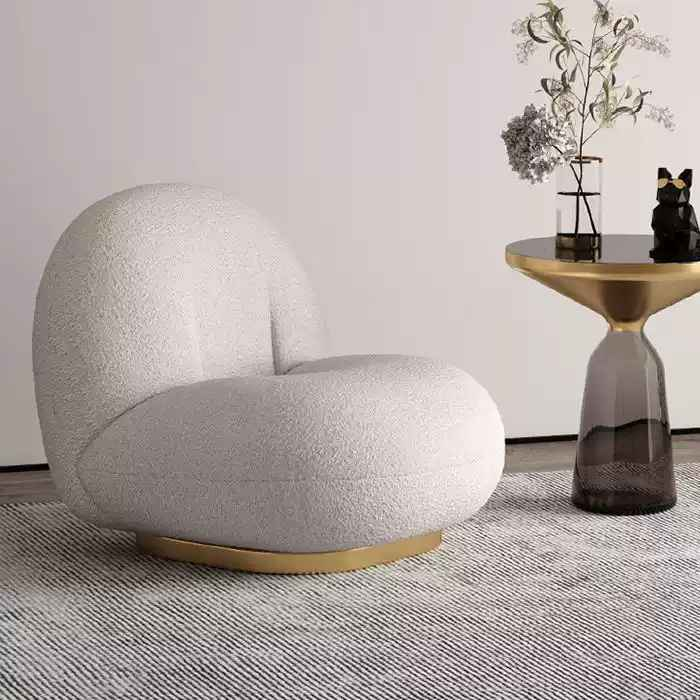 XXY-363 Leisure chair Creative little chubby Netflix single lamb's wool chair sofa chair