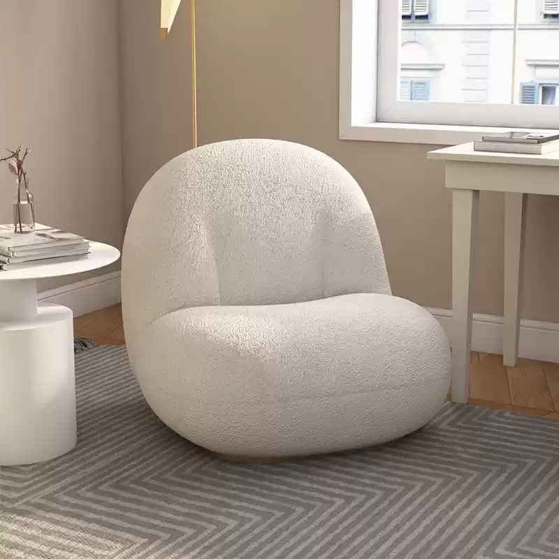 XXY-363 Leisure chair Creative little chubby Netflix single lamb's wool chair sofa chair