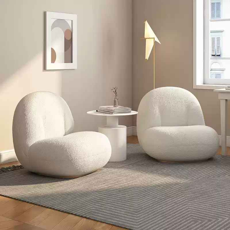XXY-363 Leisure chair Creative little chubby Netflix single lamb's wool chair sofa chair