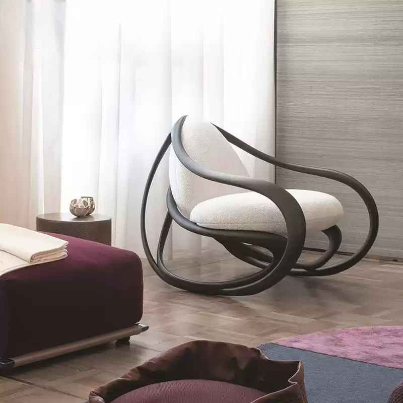 XXY-558 Solid Wooden Lazy Boy Rocking Chair