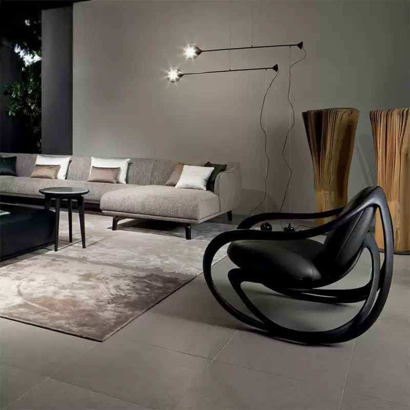 XXY-558 Solid Wooden Lazy Boy Rocking Chair