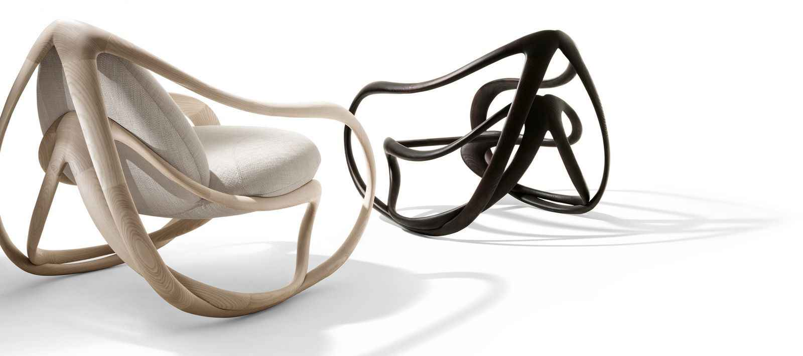 XXY-558 Solid Wooden Lazy Boy Rocking Chair