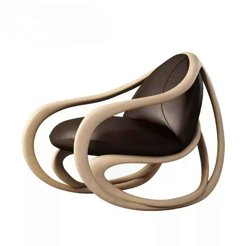 XXY-558 Solid Wooden Lazy Boy Rocking Chair