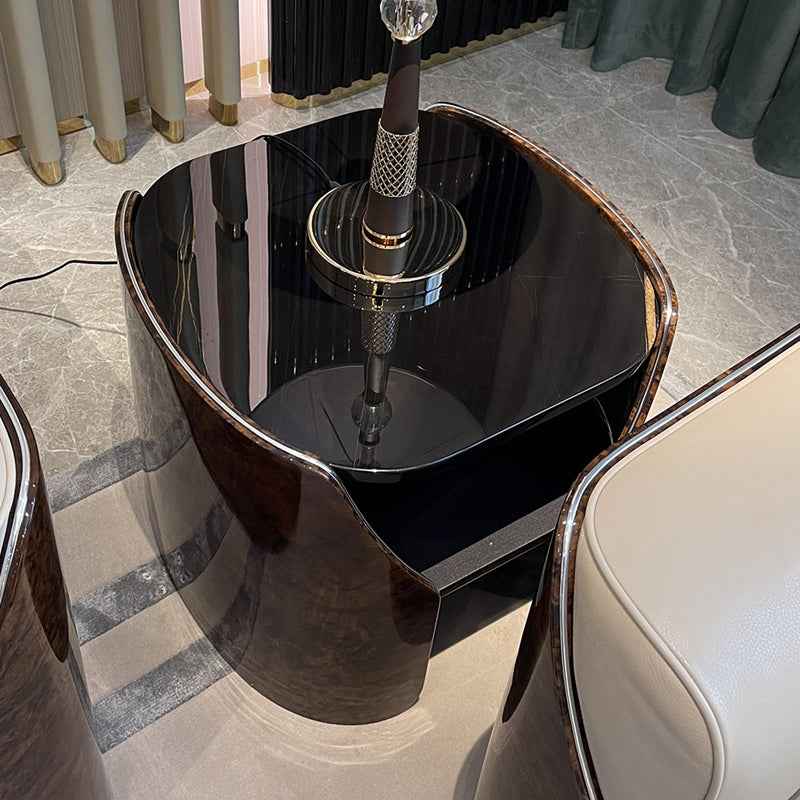 Elegant Corner Coffee Table for Living Room W019H6 Visionnaire style Fitzgerald side table