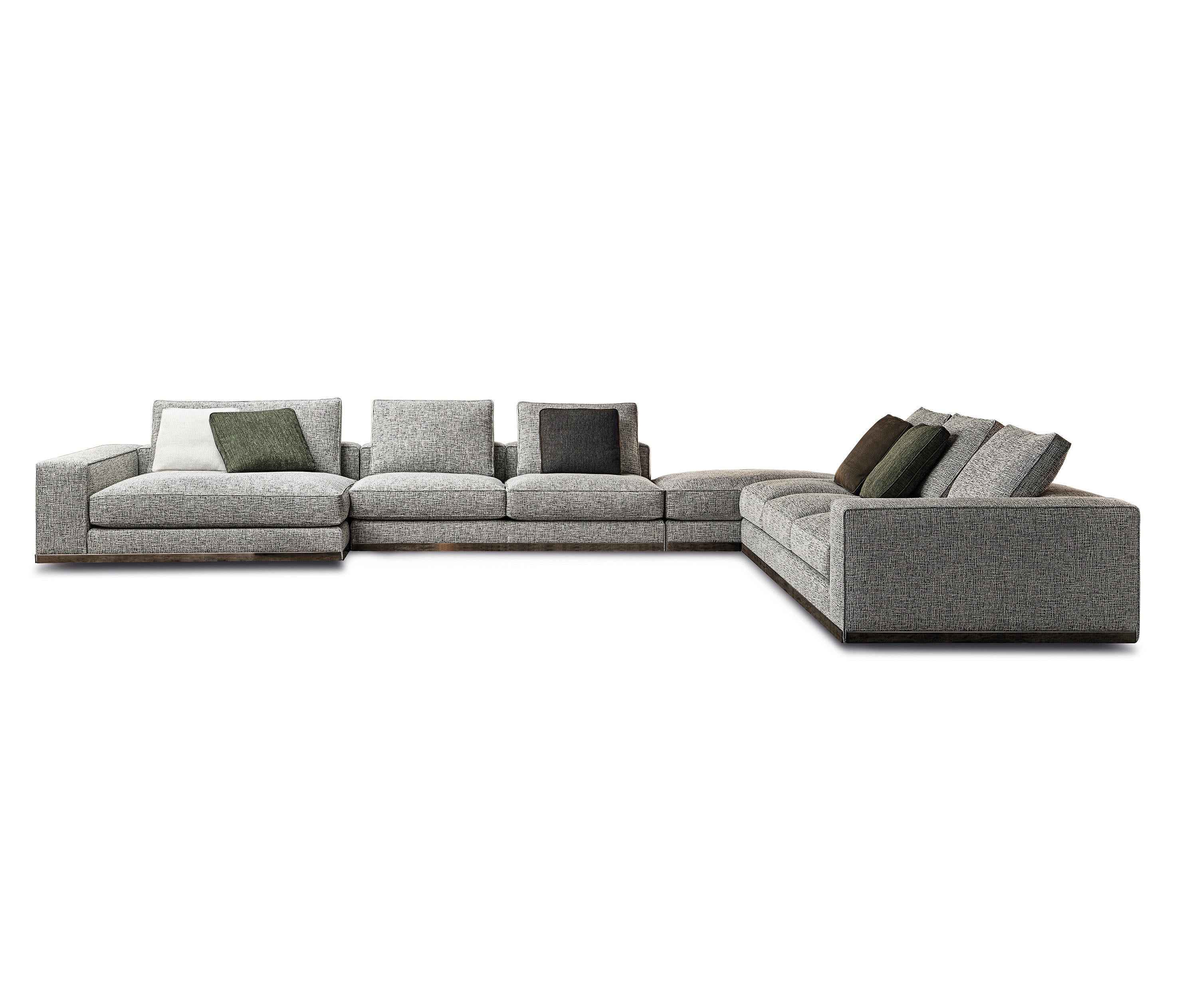 West Luxury Modular Sofa with Ergonomic Saddleback and Goose Down Cushions - Hexagonal Chaise Highlight 01777 Sofa