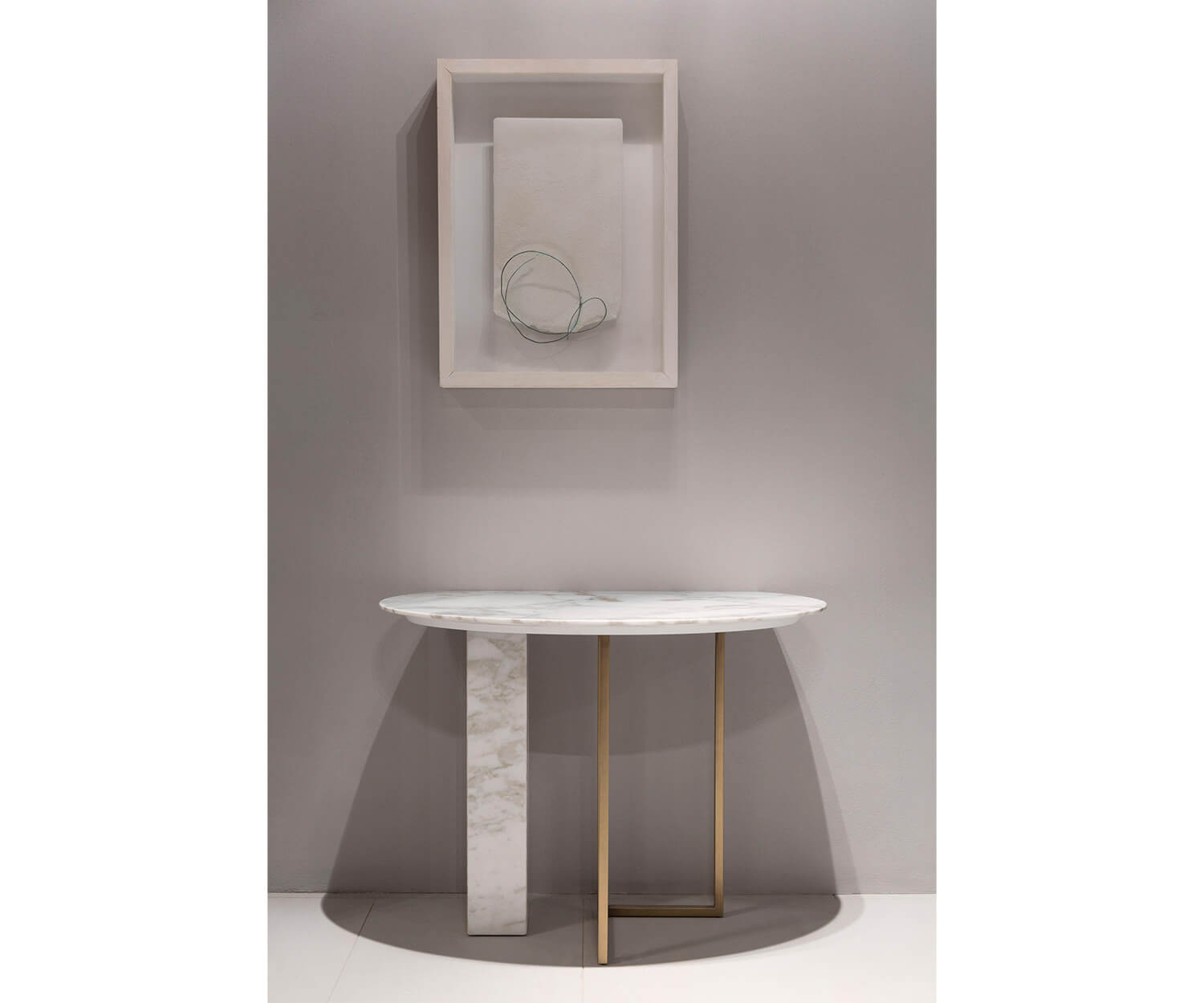 BY-U616-1 Minimalism Porch Medium white marble - Chiuchiufurniture