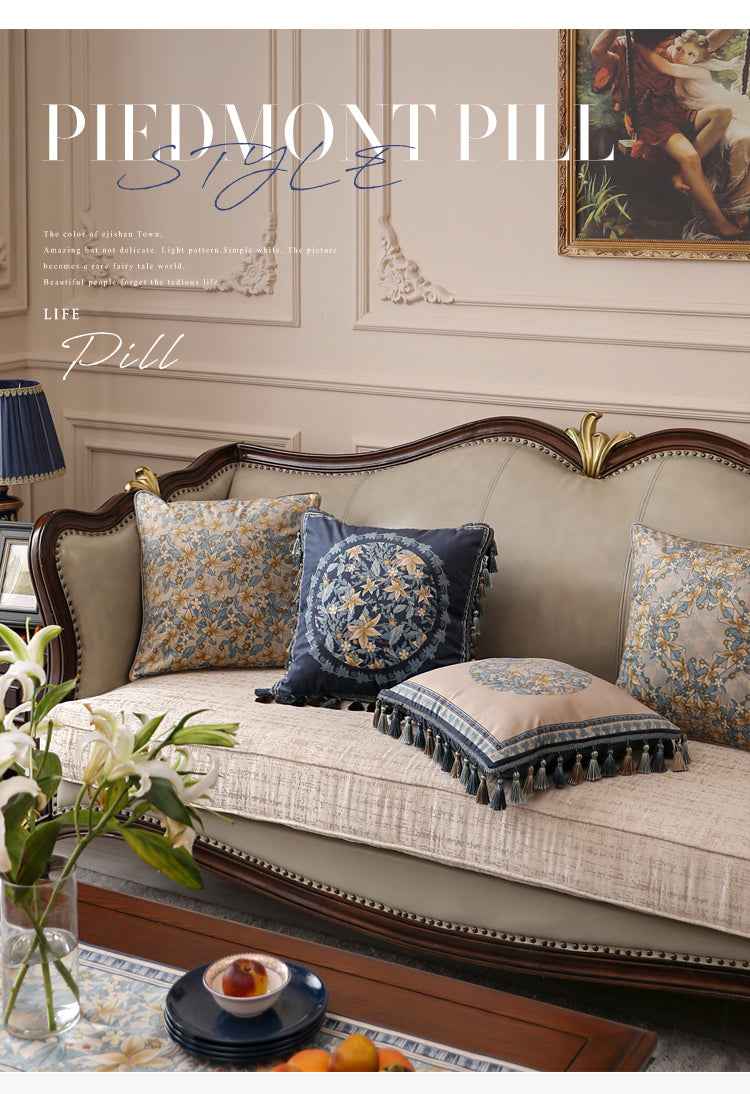 French Throw pillow cushion light luxury headrest car waist pillow