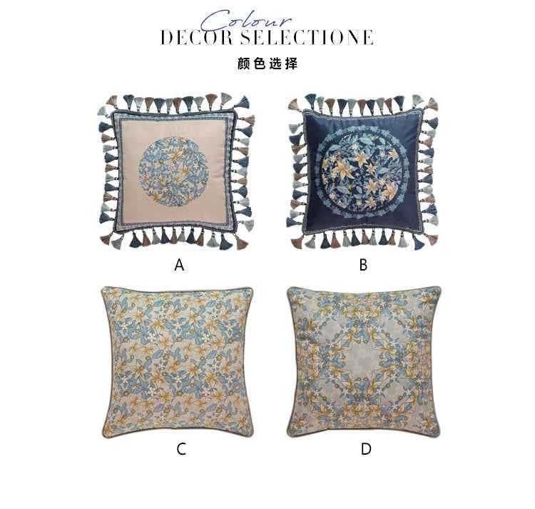 French Throw pillow cushion light luxury headrest car waist pillow