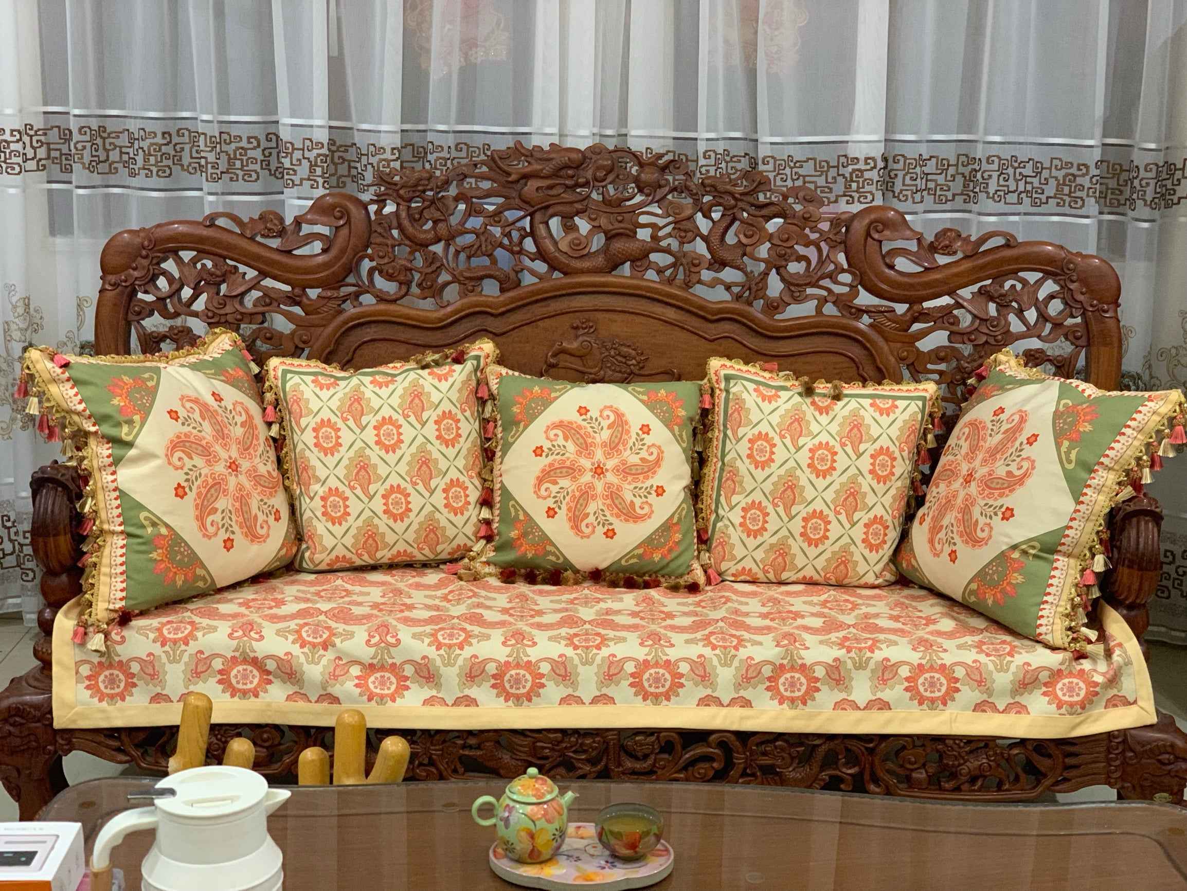 European luxury sofa throw pillow