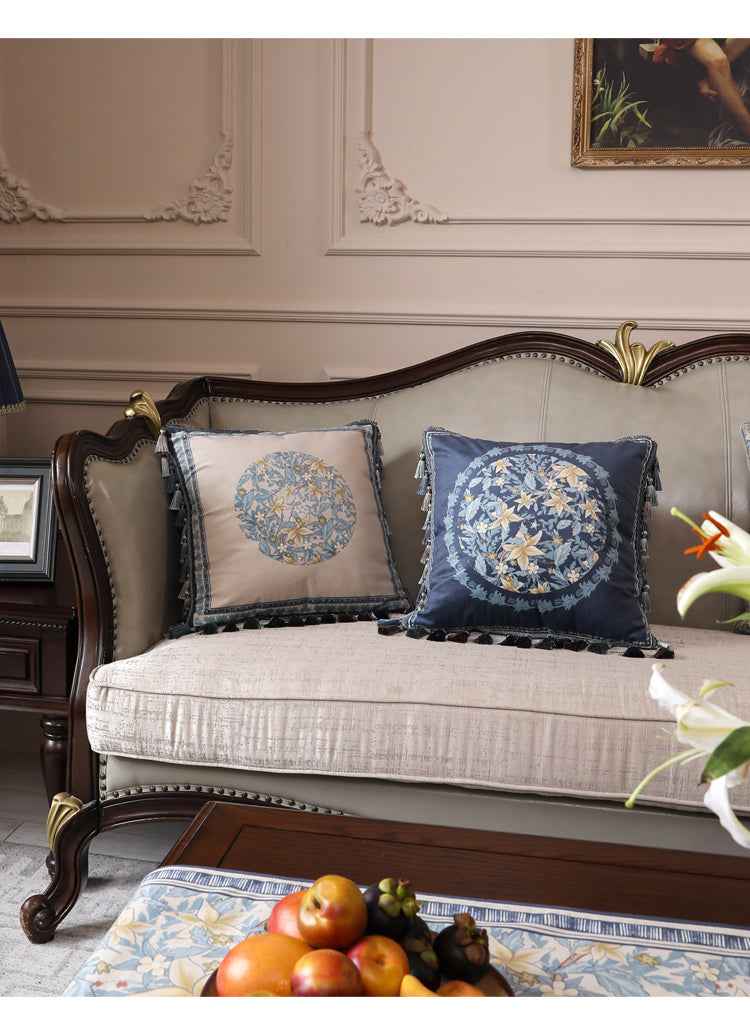 French Throw pillow cushion light luxury headrest car waist pillow