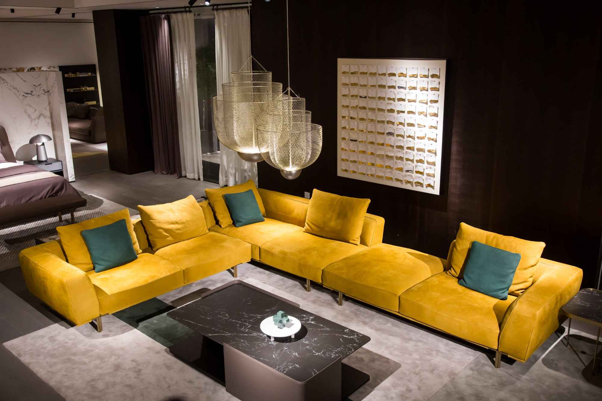 Italian minimalist home quality all leather sofa VJ5-1901 sofa